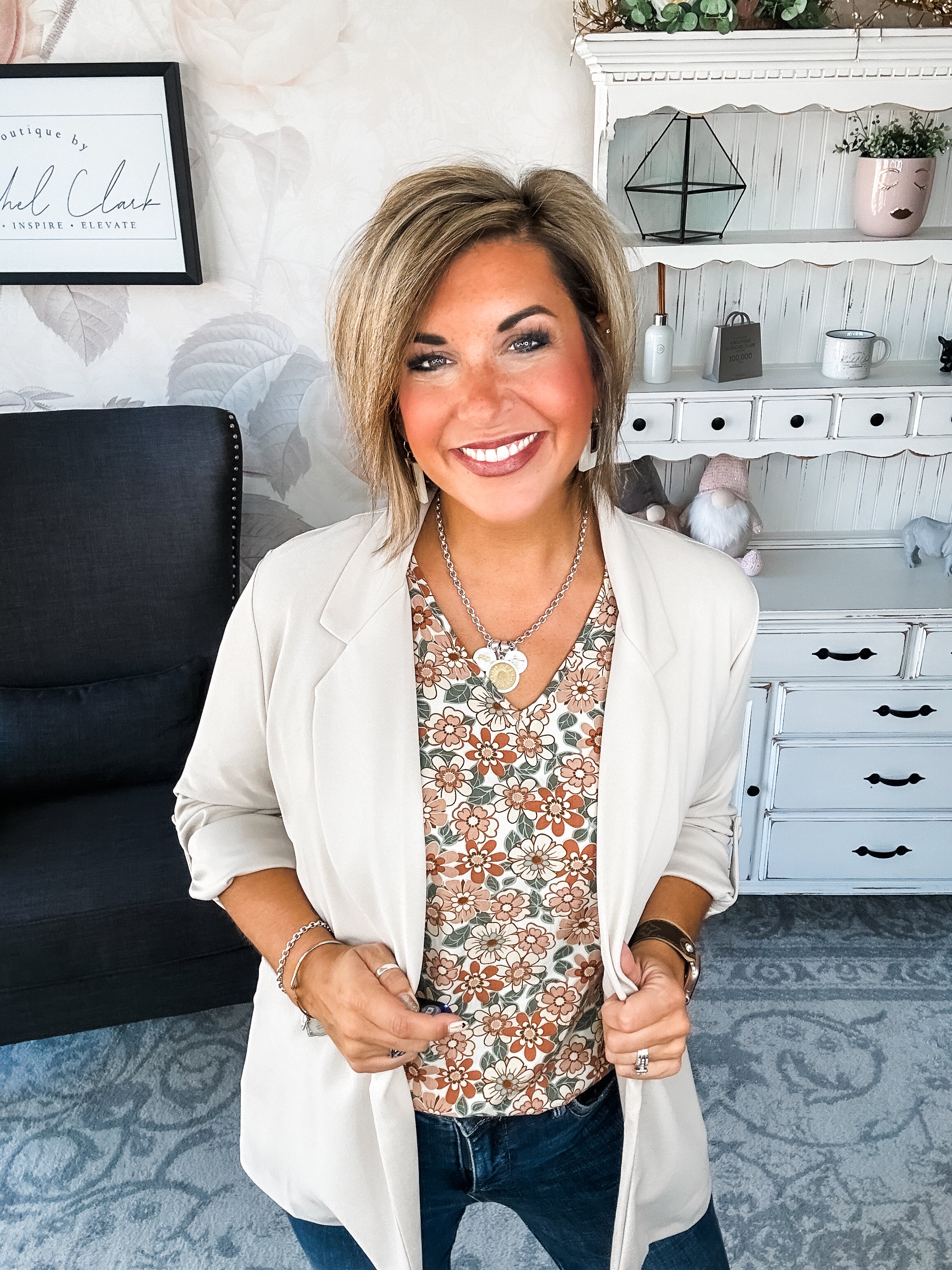 What I Live For Blazer - Pearl