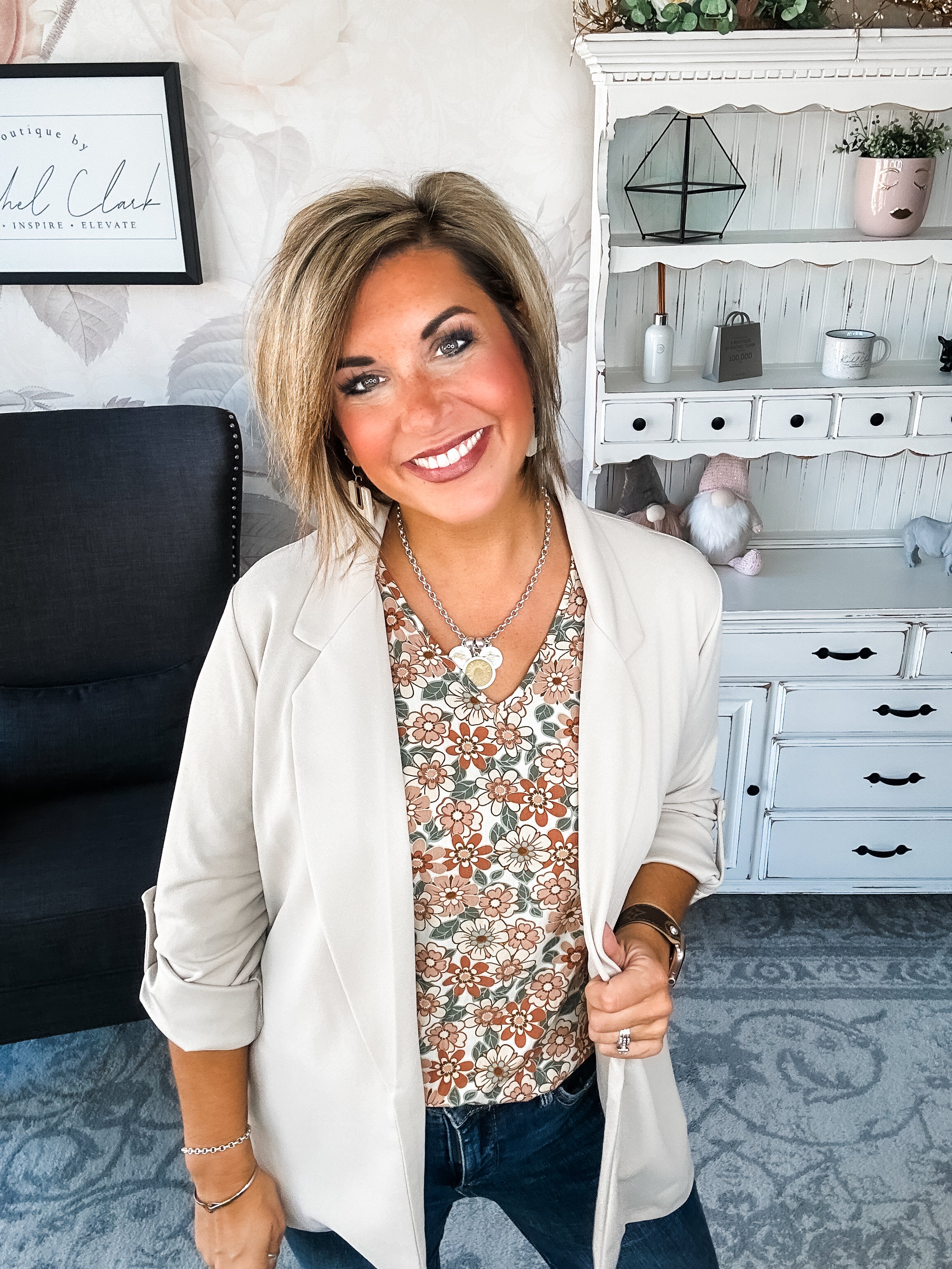 What I Live For Blazer - Pearl