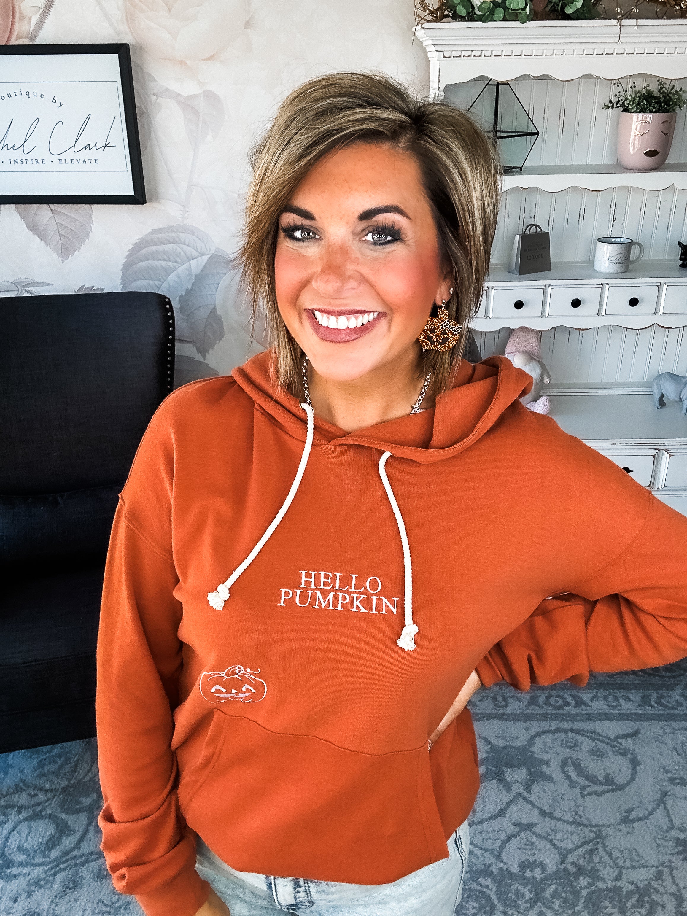 Ampersand Avenue University Hoodie - Hello Pumpkin