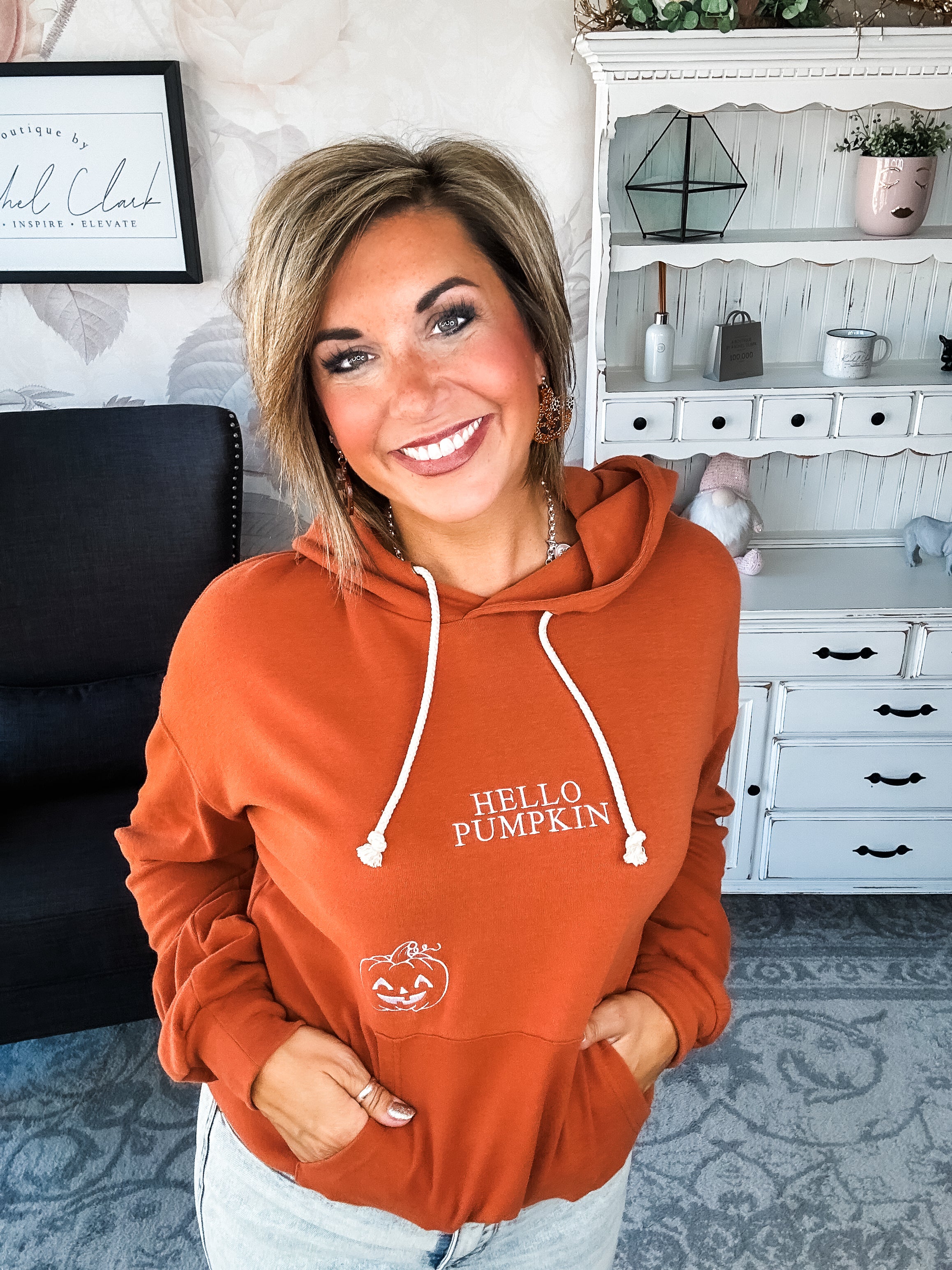 Ampersand Avenue University Hoodie - Hello Pumpkin