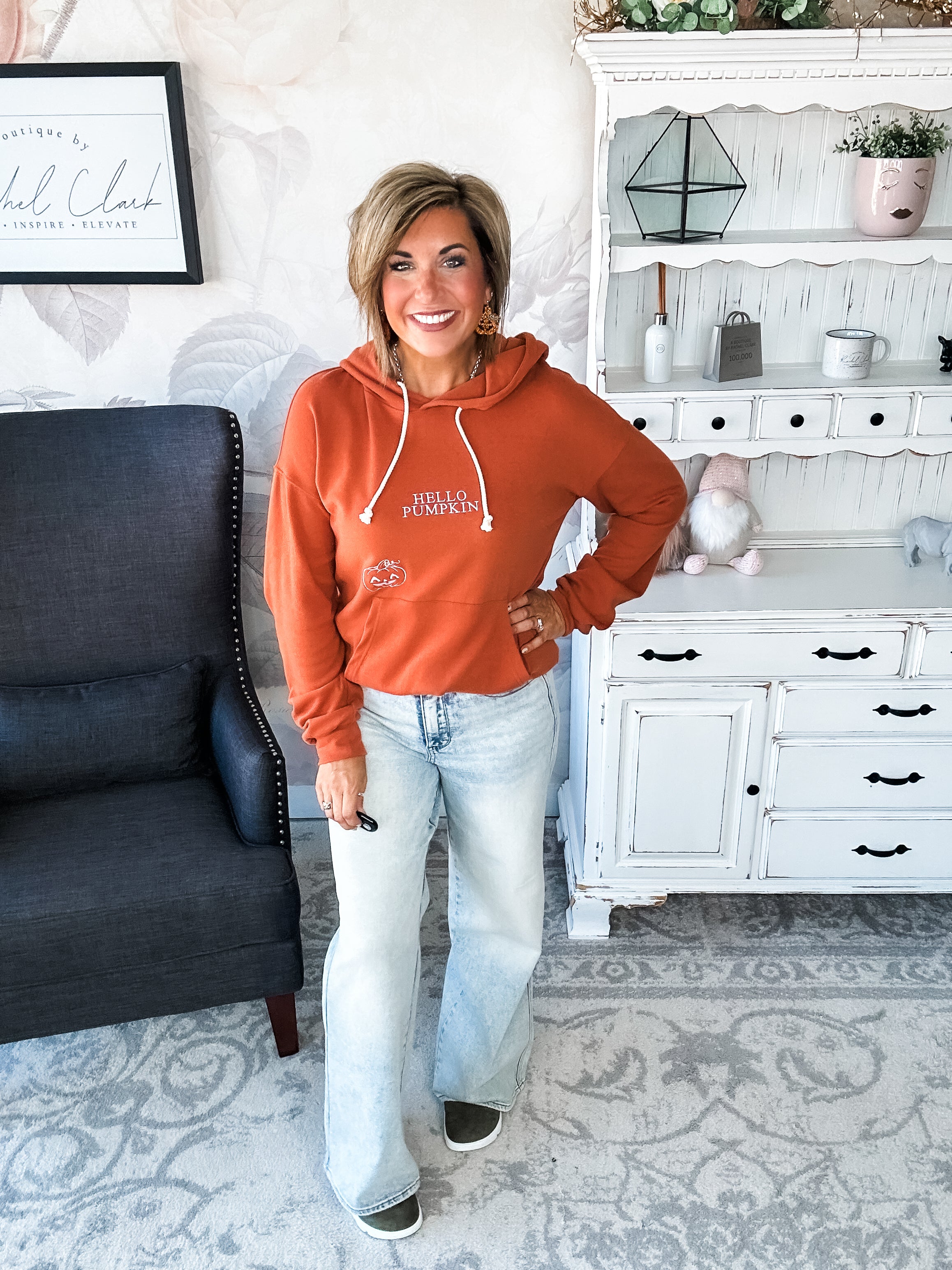 Ampersand Avenue University Hoodie - Hello Pumpkin