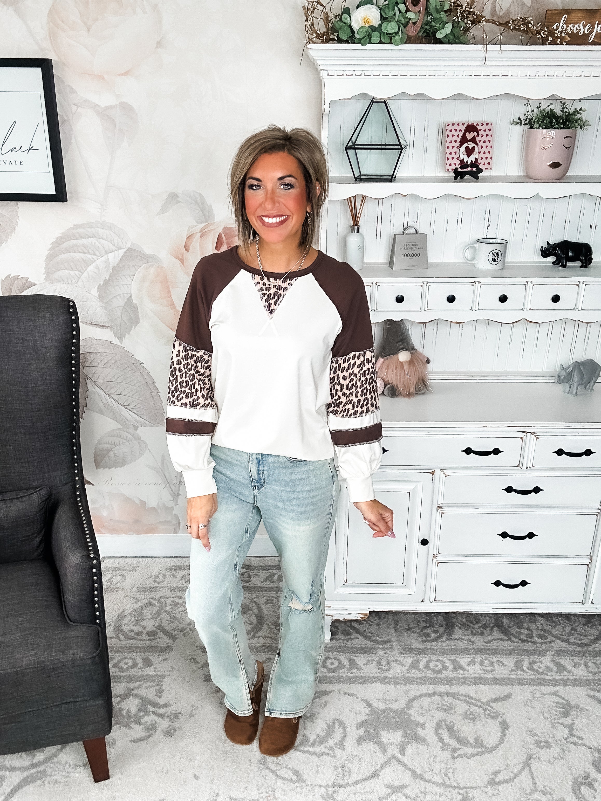 On Our Own Pullover Top - Chocolate