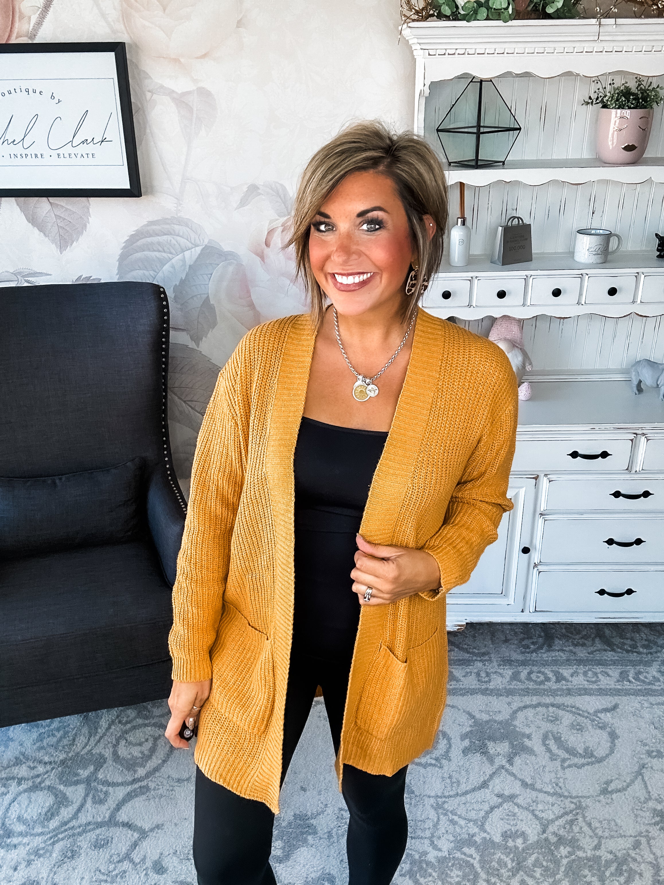 Can't Beat It Cardigan - Marigold