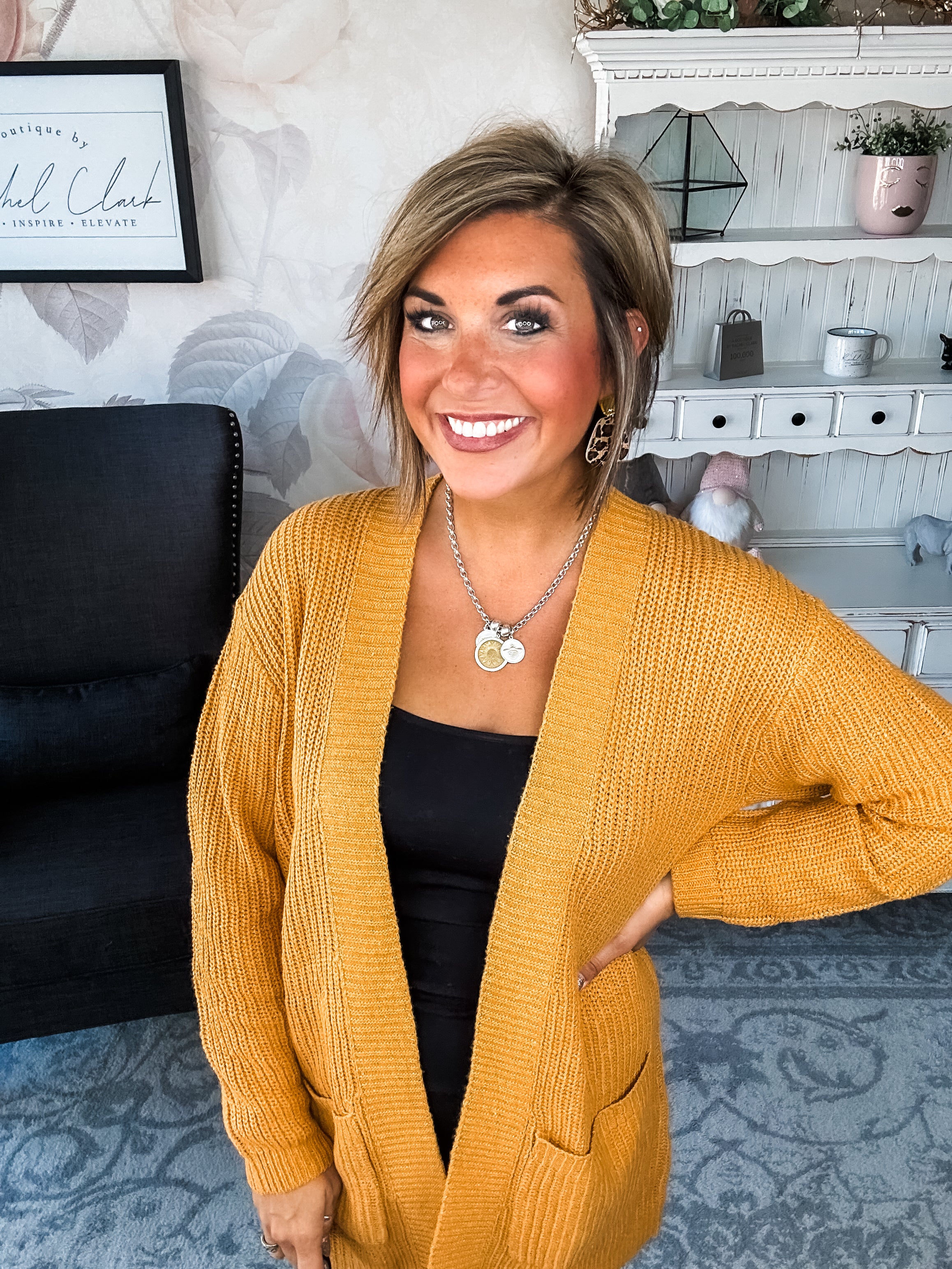 Can't Beat It Cardigan - Marigold