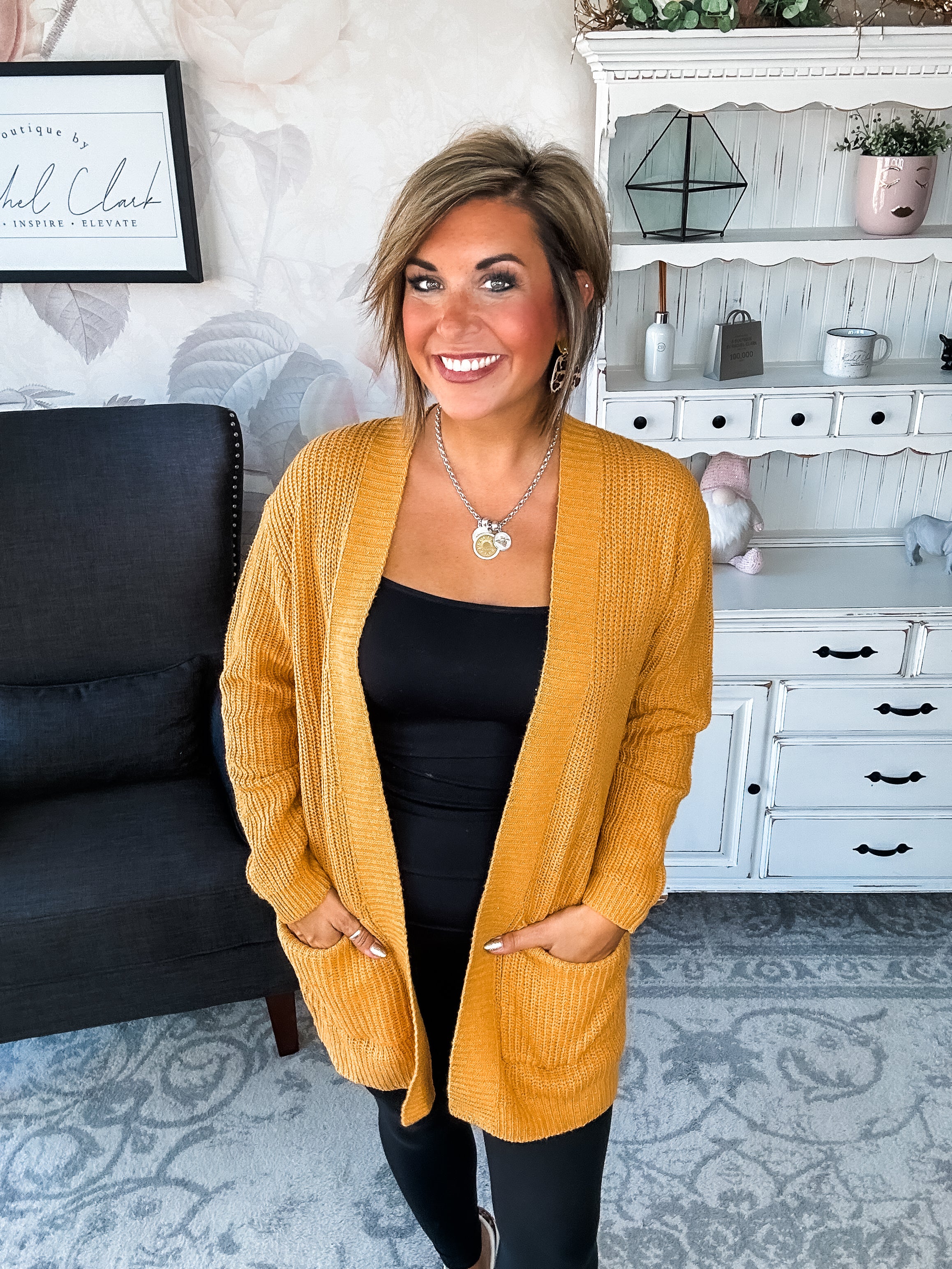 Can't Beat It Cardigan - Marigold