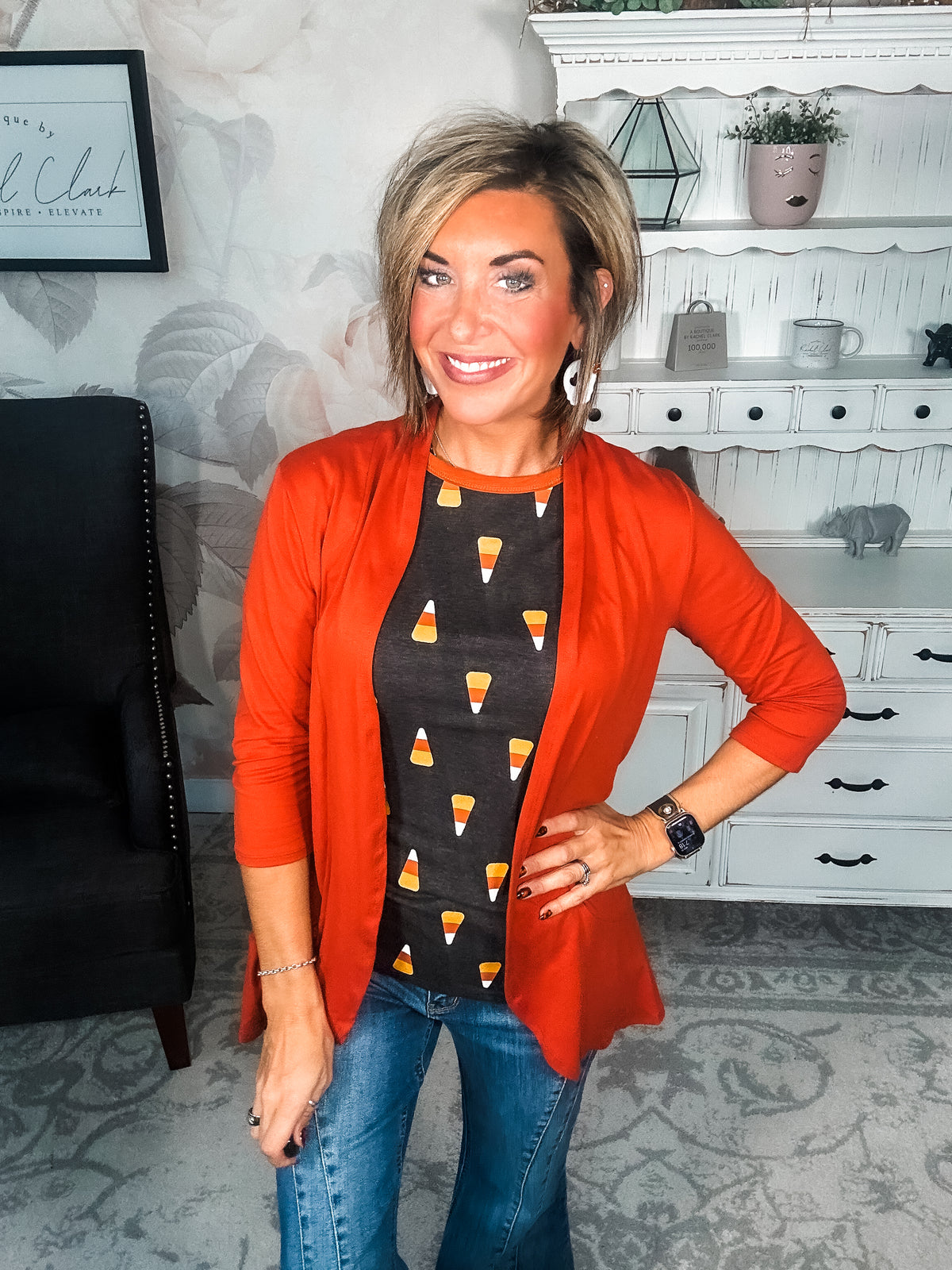 Ampersand Avenue Tee - Candy Corn Cutie