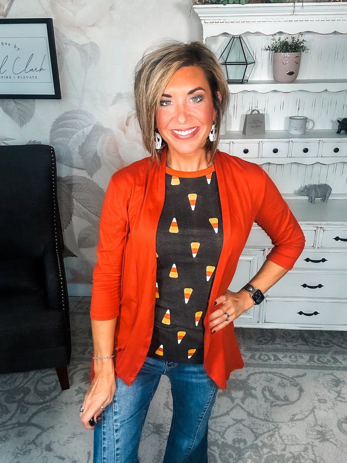 Ampersand Avenue Tee - Candy Corn Cutie