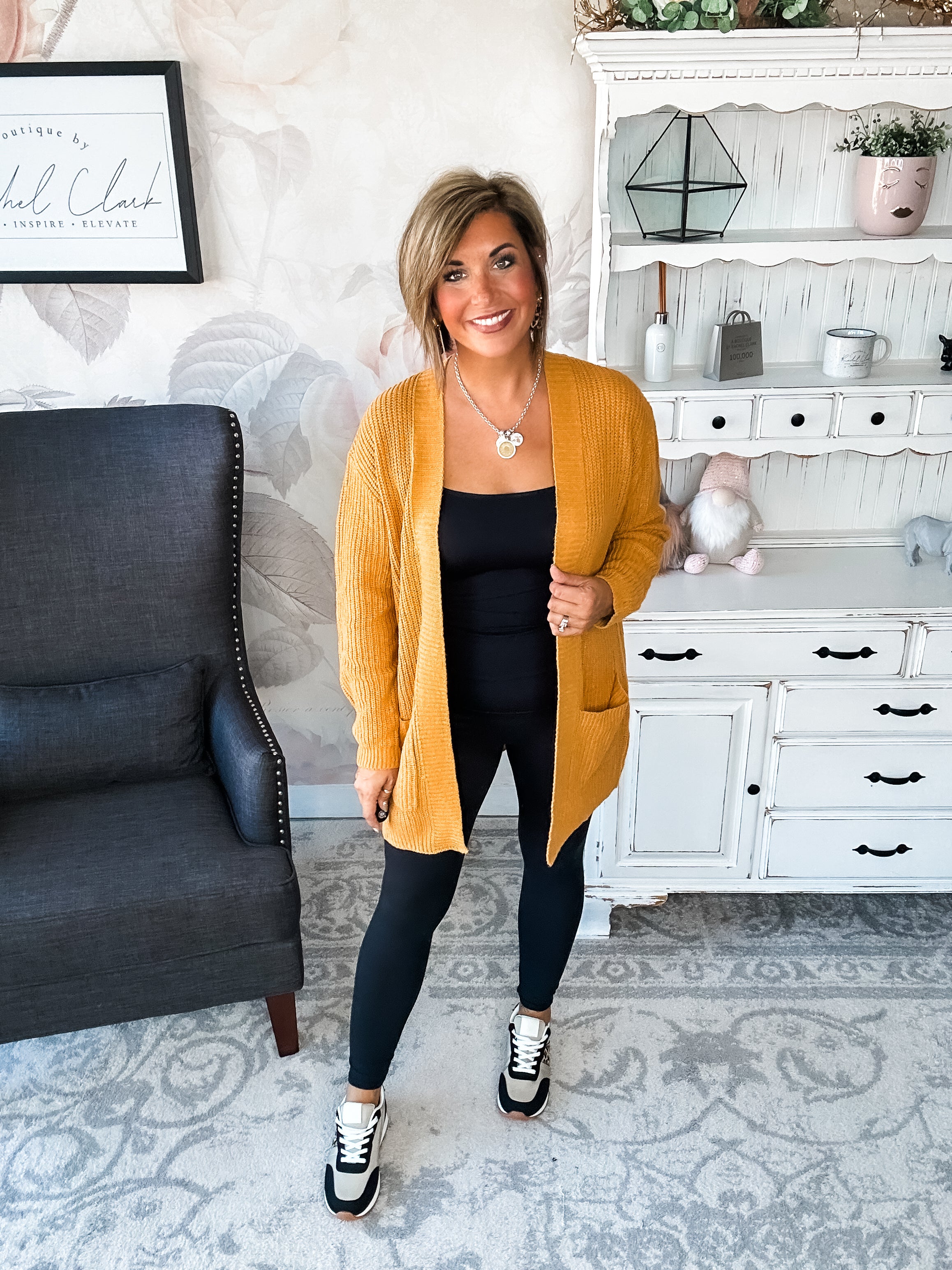 Can't Beat It Cardigan - Marigold