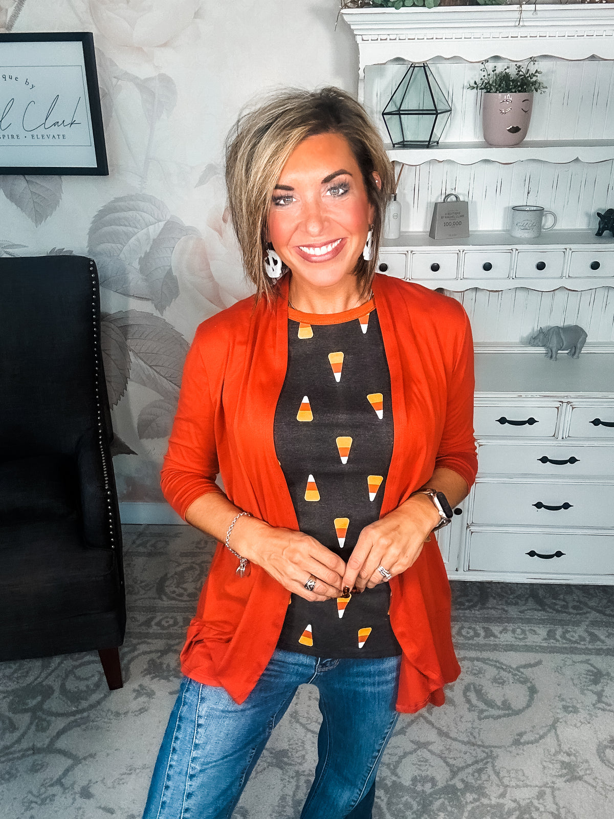 Ampersand Avenue Tee - Candy Corn Cutie