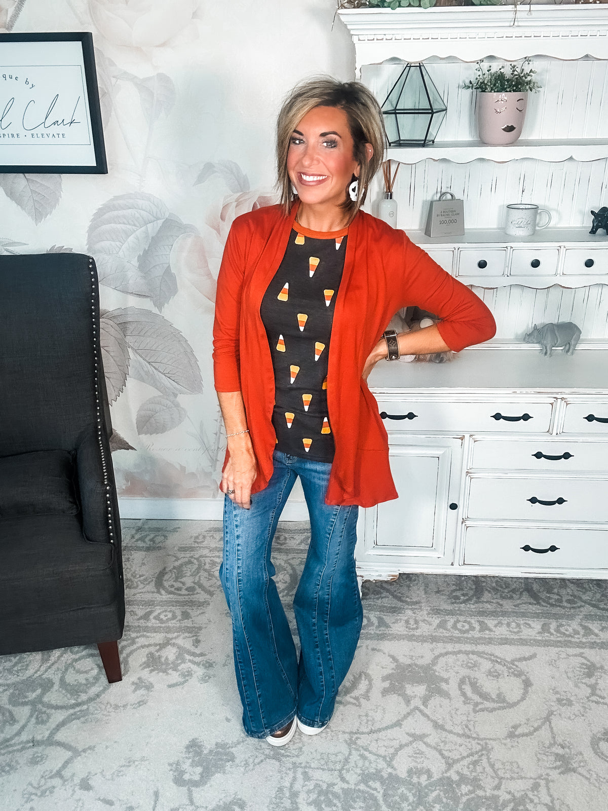 Ampersand Avenue Tee - Candy Corn Cutie