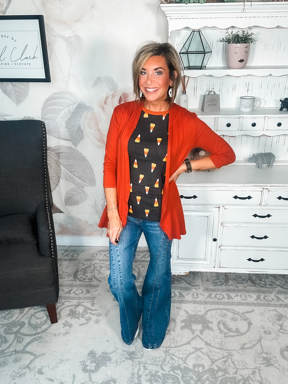 Ampersand Avenue Tee - Candy Corn Cutie