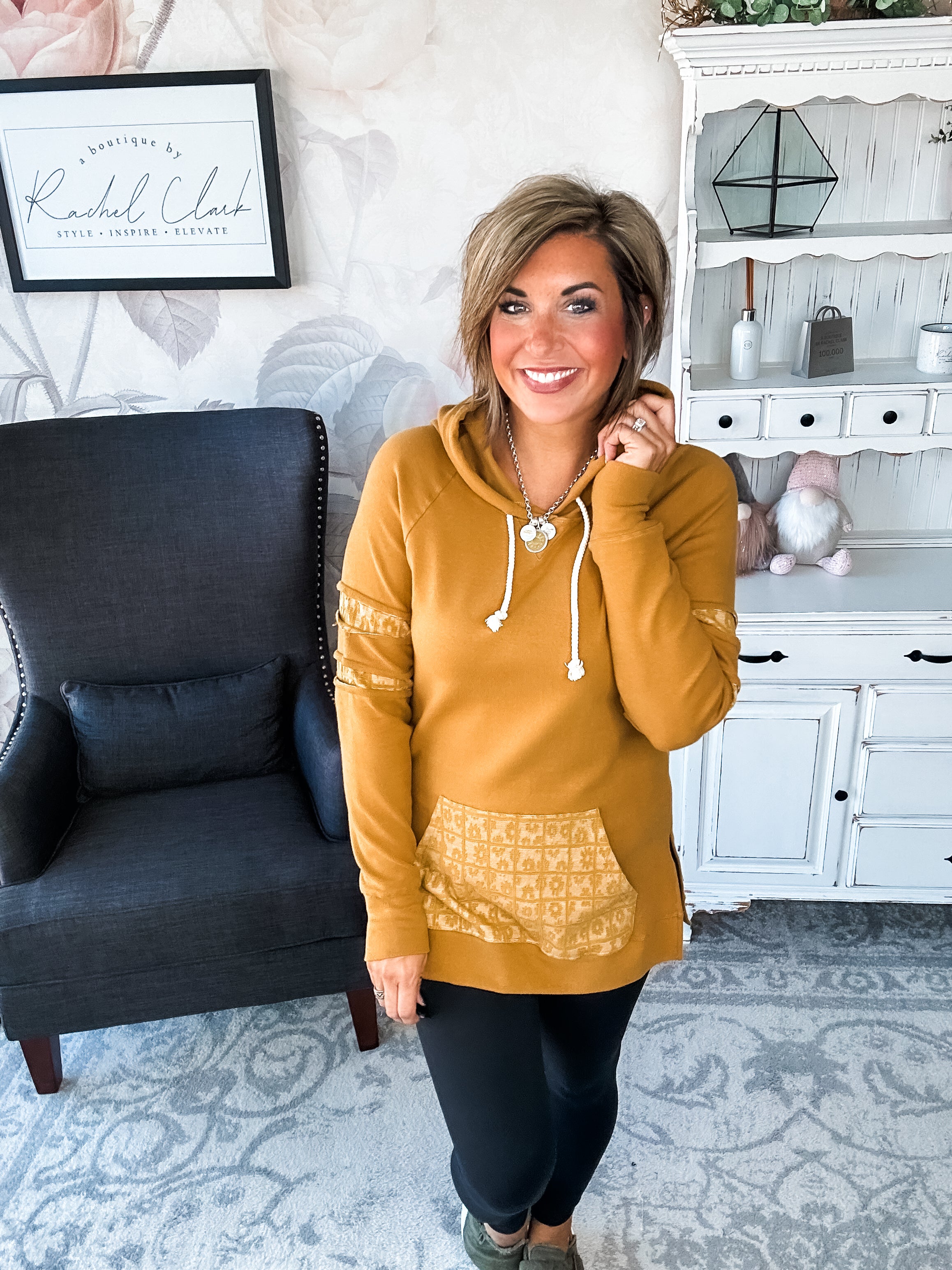 Ampersand Avenue SideSlit Hoodie - Made For You