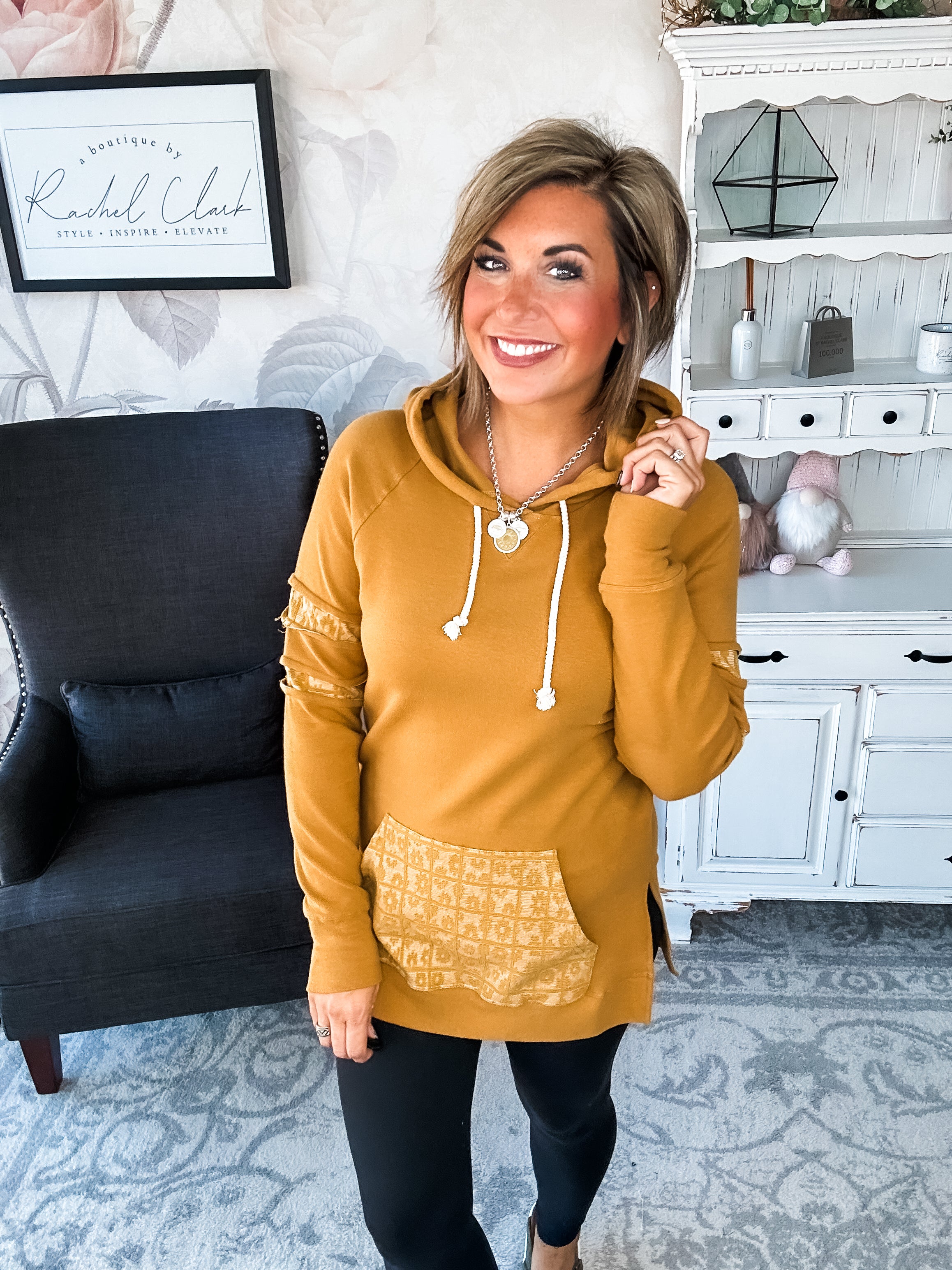 Ampersand Avenue SideSlit Hoodie - Made For You