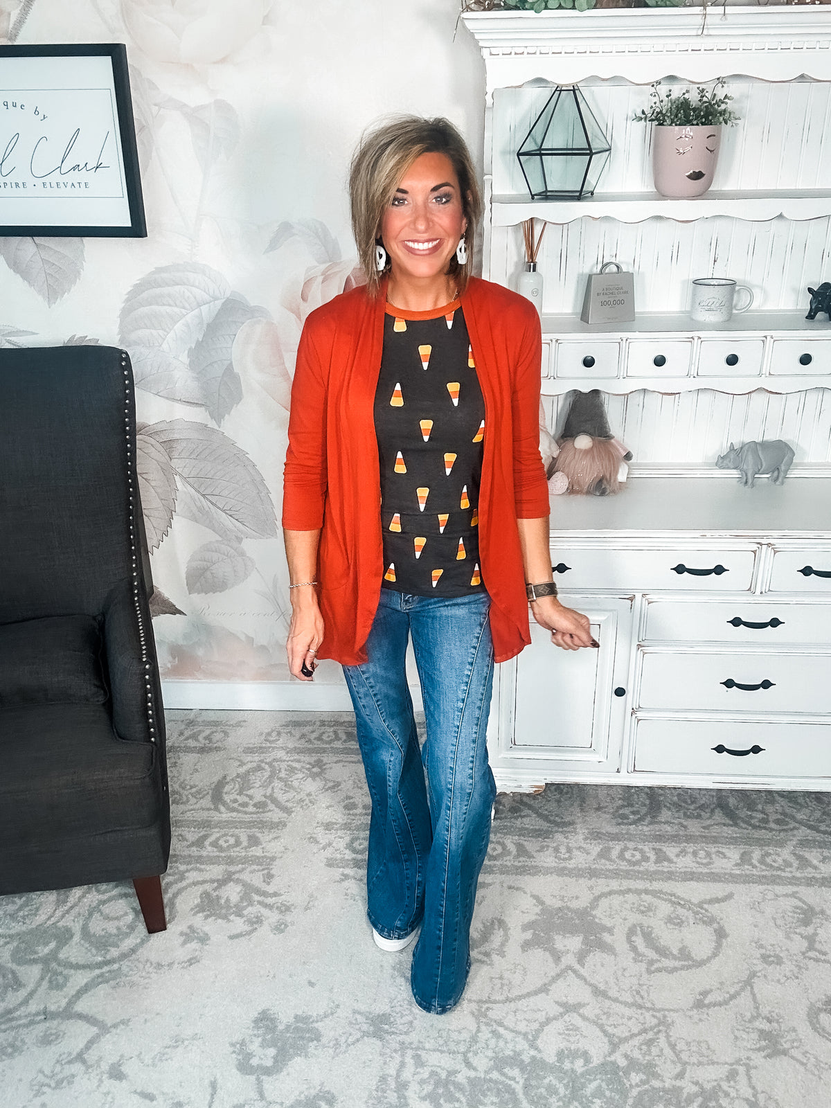 Ampersand Avenue Tee - Candy Corn Cutie