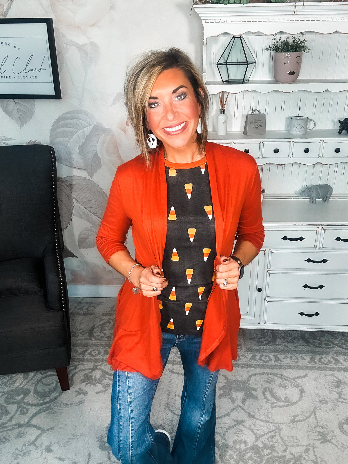 Ampersand Avenue Tee - Candy Corn Cutie
