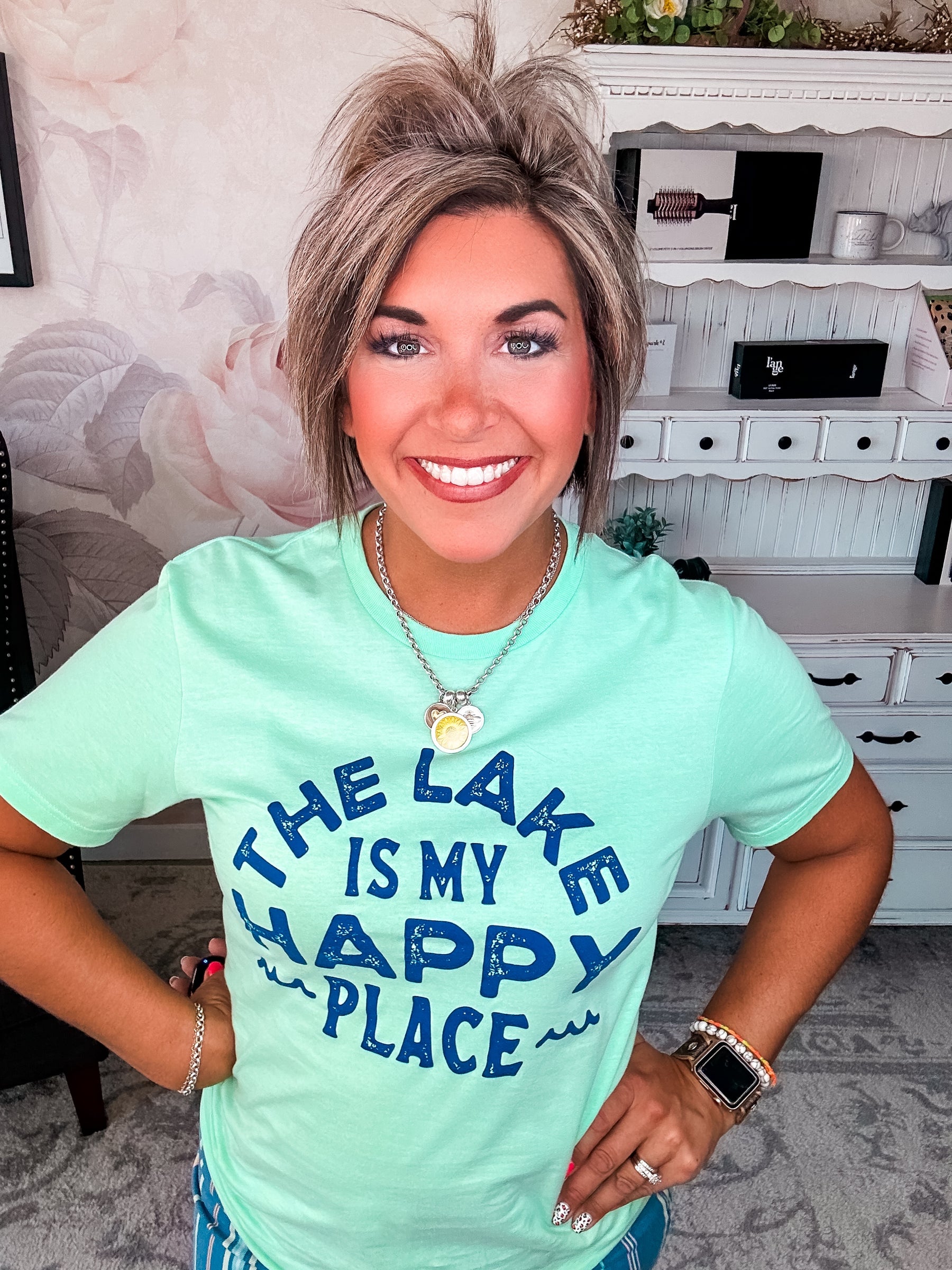 The Lake Is My Happy Place Graphic Tee