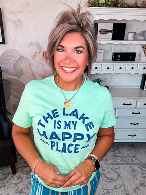 The Lake Is My Happy Place Graphic Tee