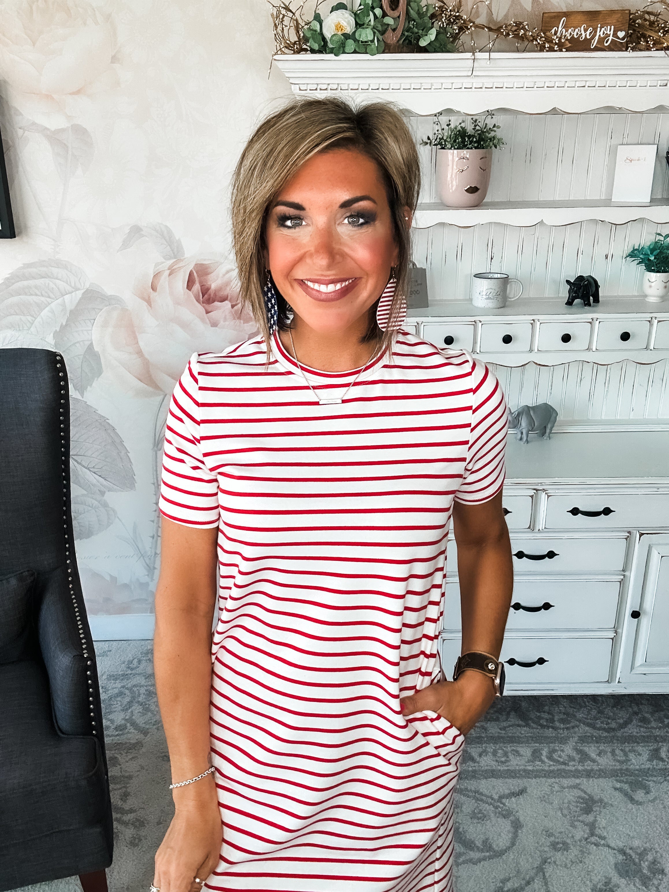 Ampersand Avenue Ollie Dress - Freedom & Fireworks