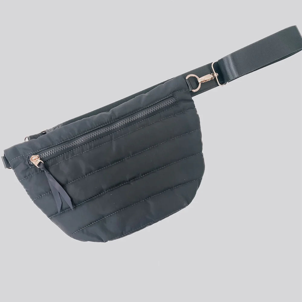 Jolie Puffer Belt Bag - Smoke Gray