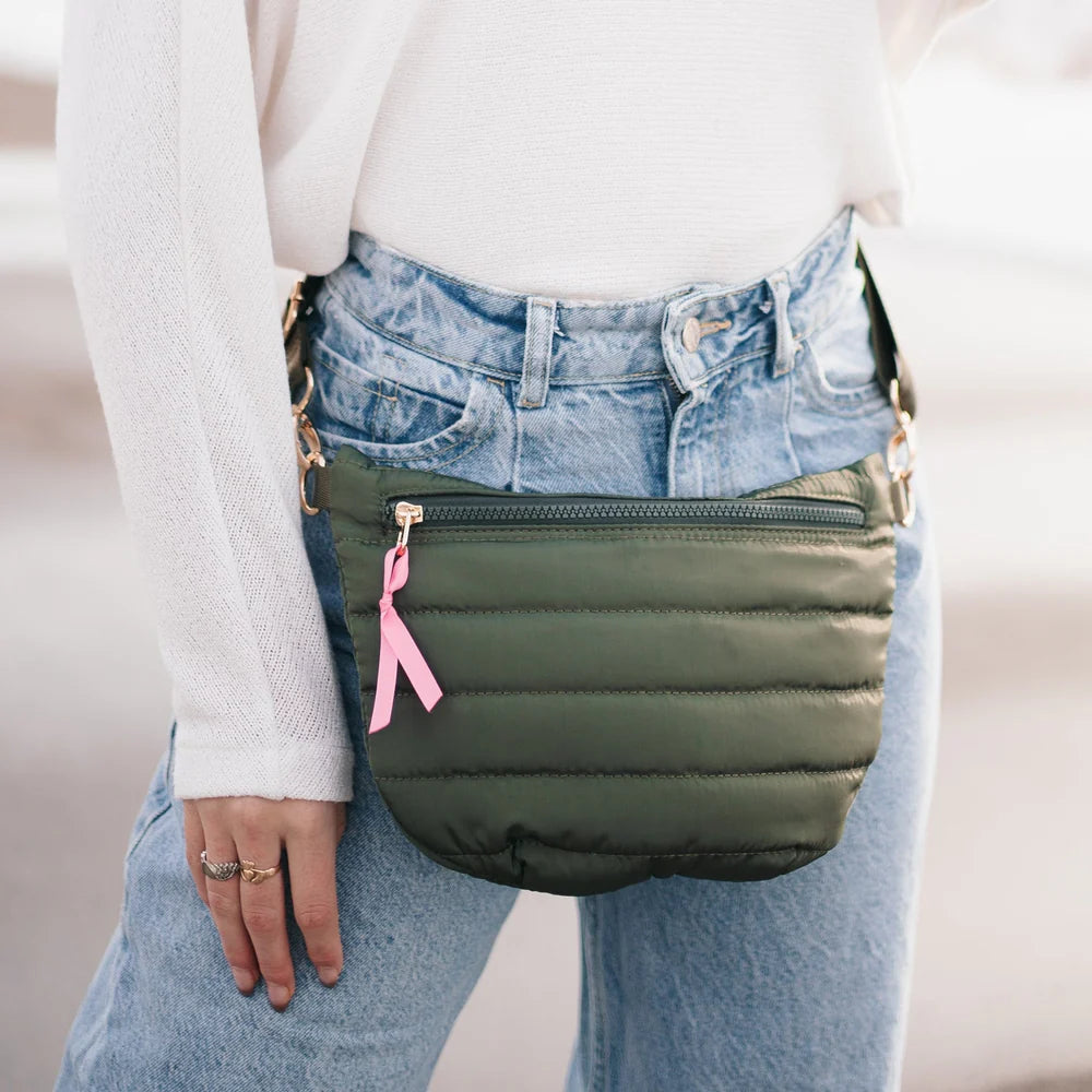 Jolie Puffer Belt Bag - Olive