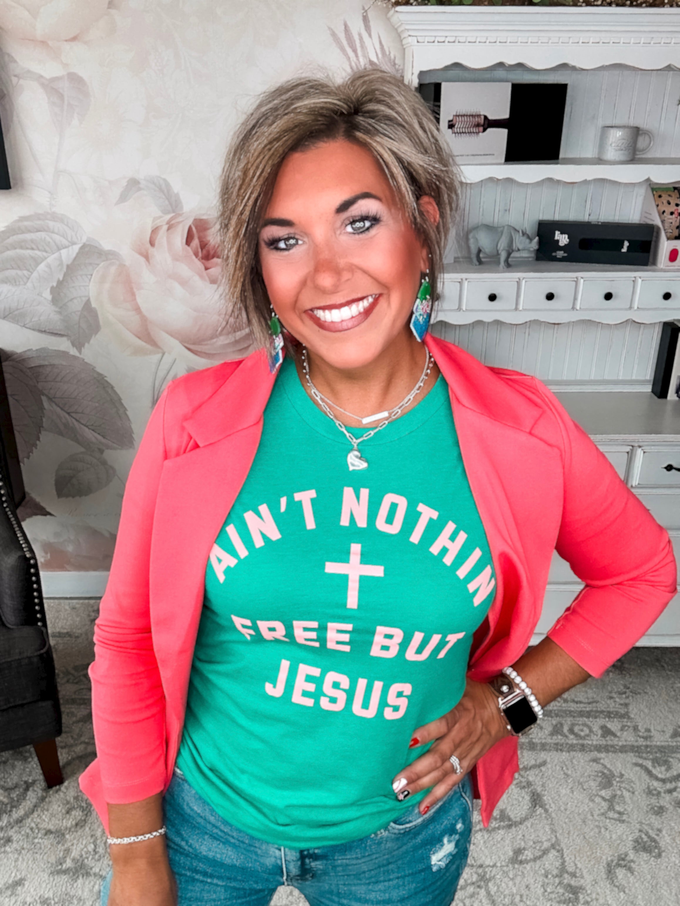 Ain't Nothin Free But Jesus Graphic Tee