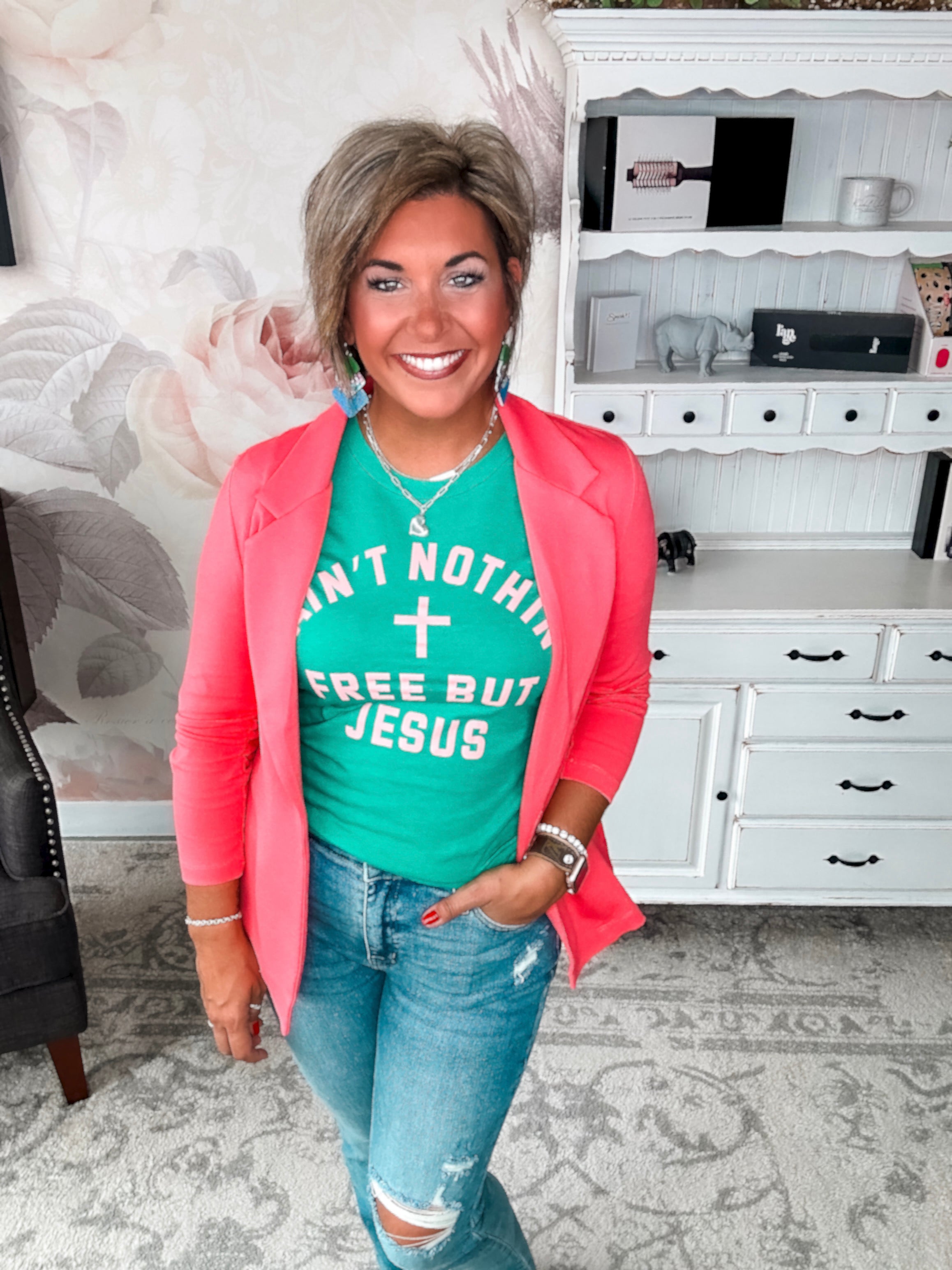 Ain't Nothin Free But Jesus Graphic Tee