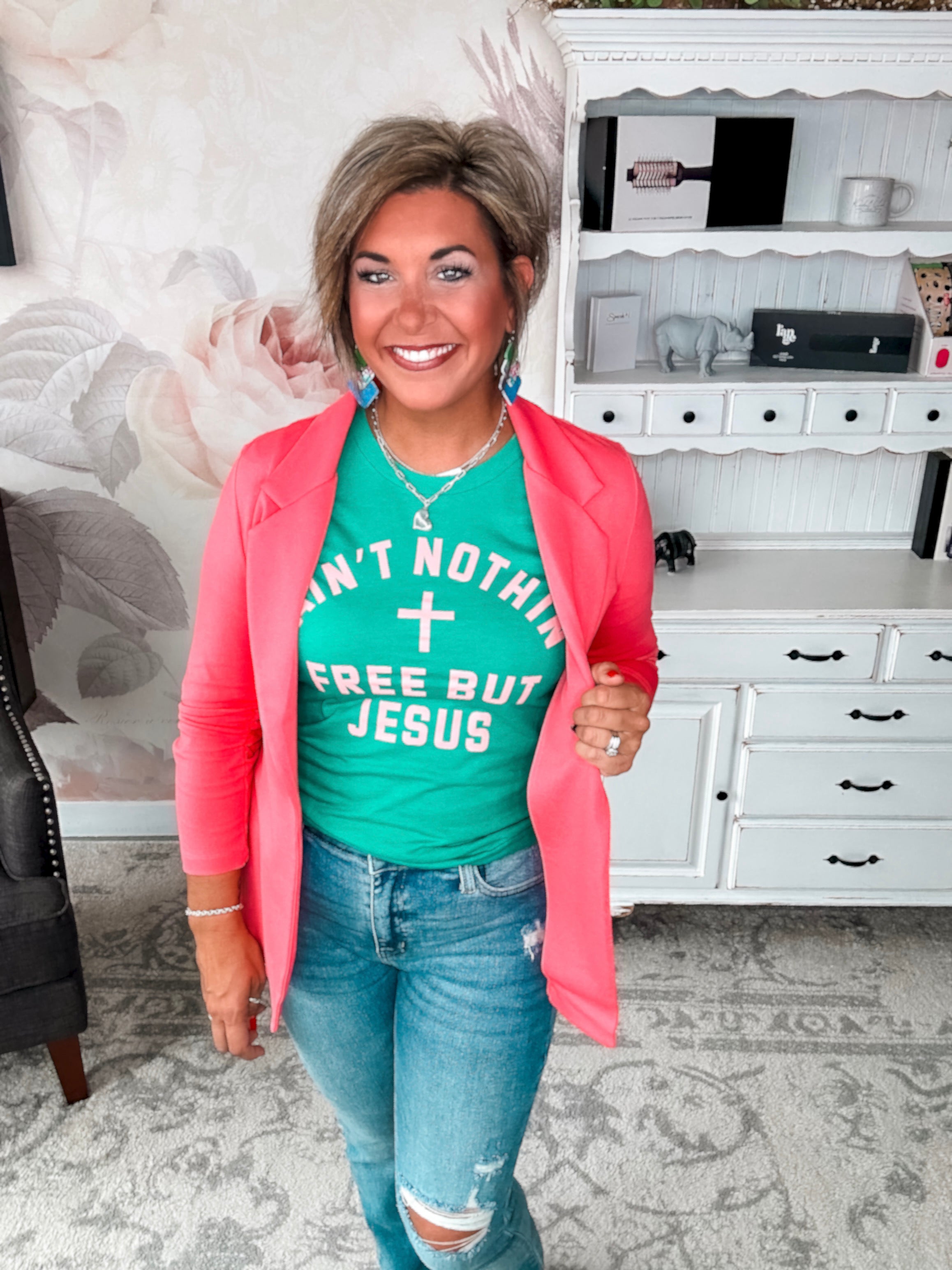 Ain't Nothin Free But Jesus Graphic Tee