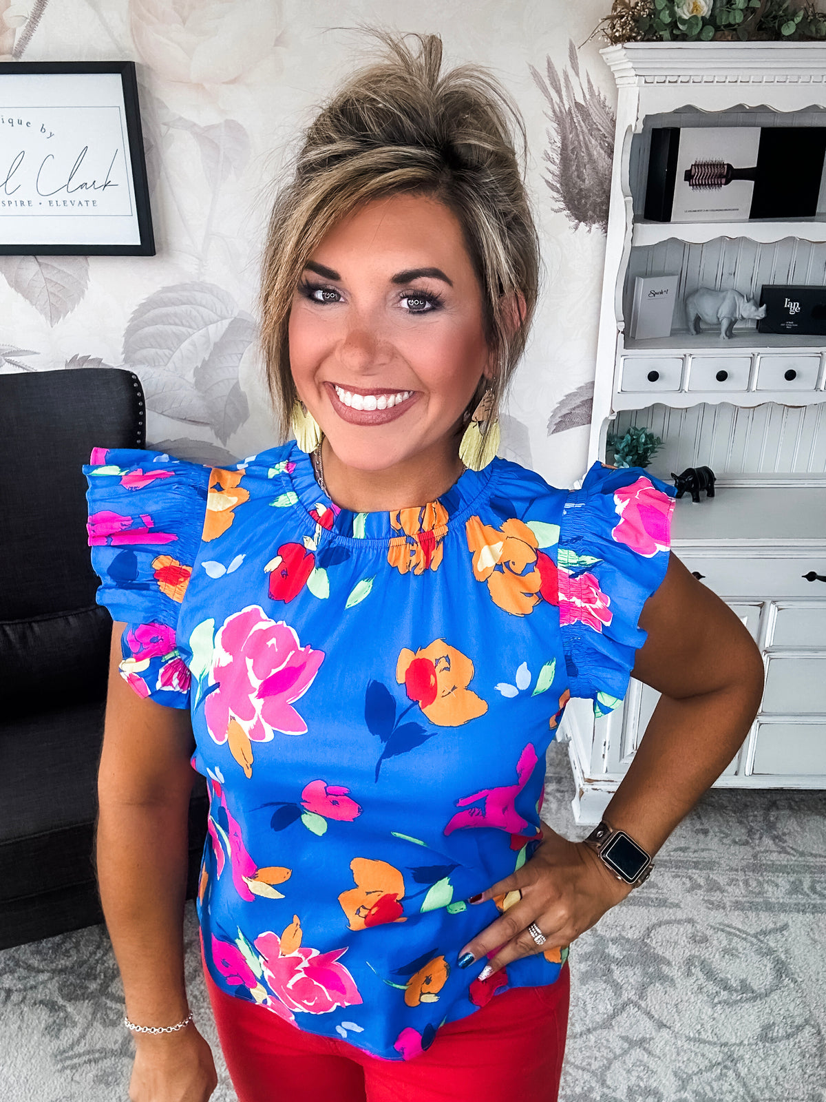 So Much Left Undone Floral Blouse