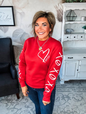 Hugs & Kisses Red Sweatshirt