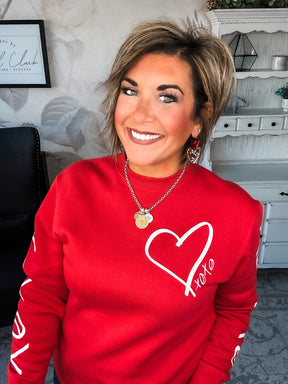 Hugs & Kisses Red Sweatshirt