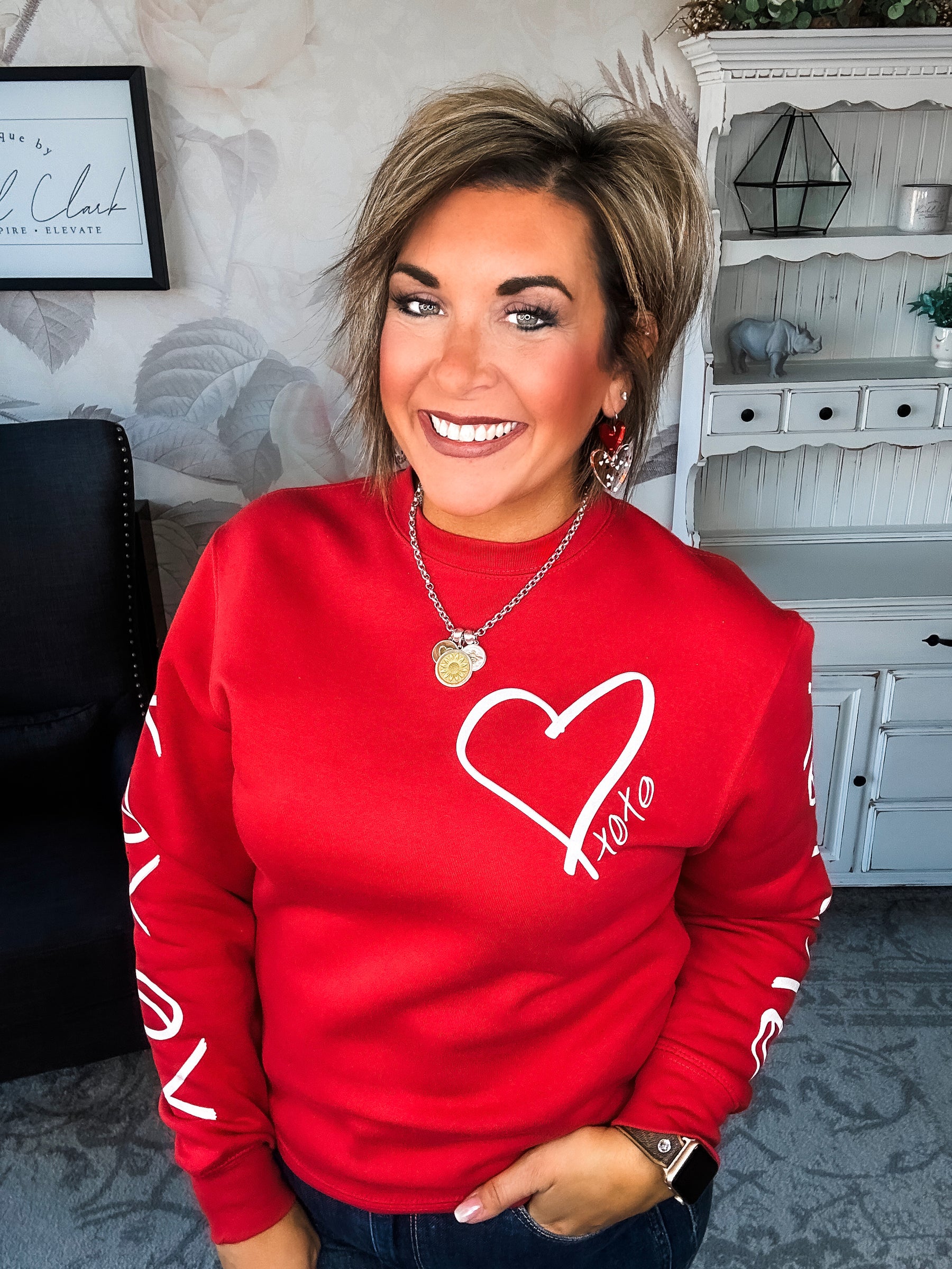 Hugs & Kisses Red Sweatshirt