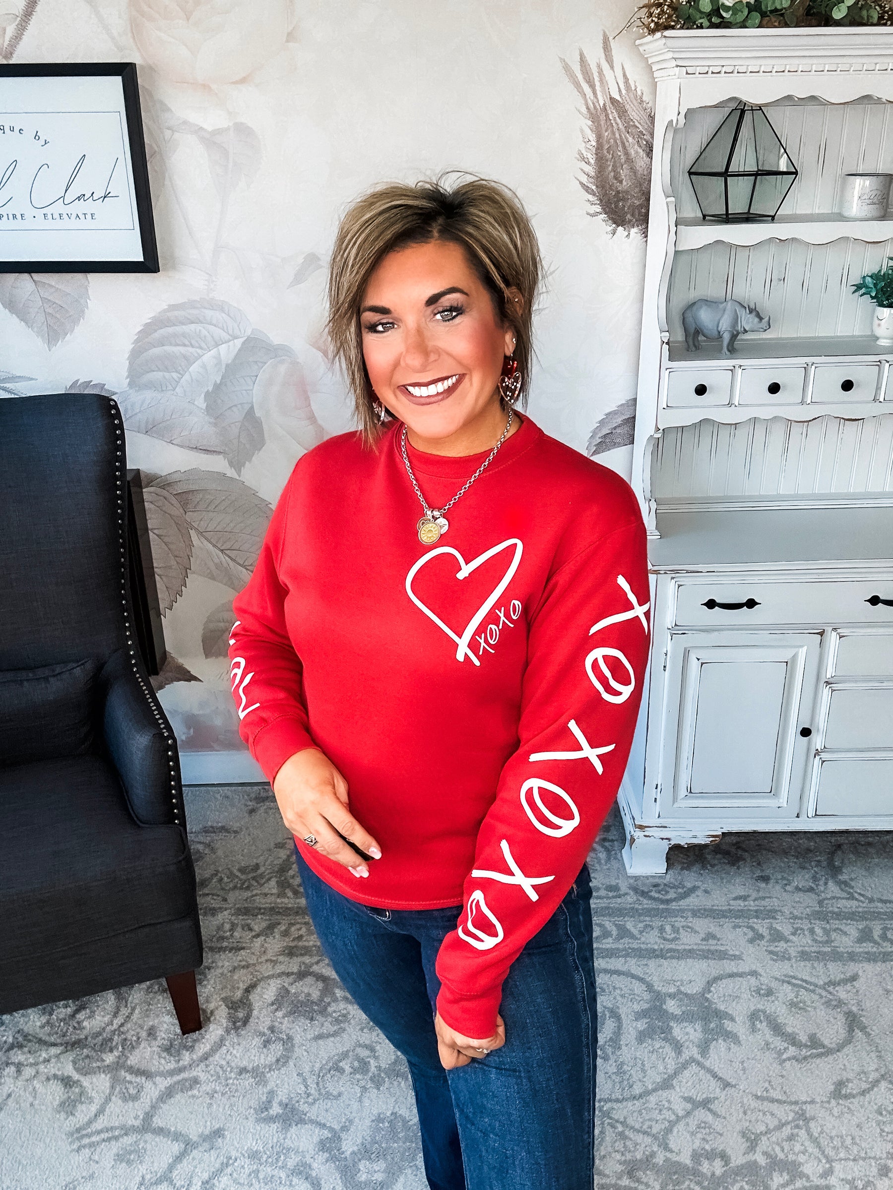 Hugs & Kisses Red Sweatshirt