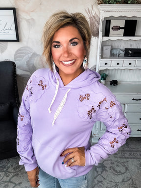 Ampersand Avenue University Hoodie - Love Story - Lilac