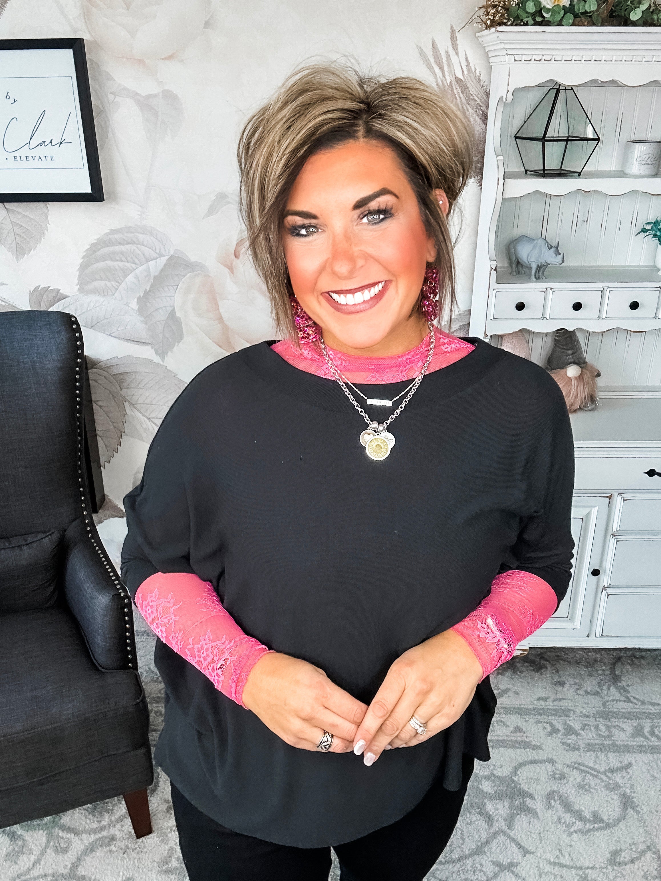 Said It All Boxy Top - Black