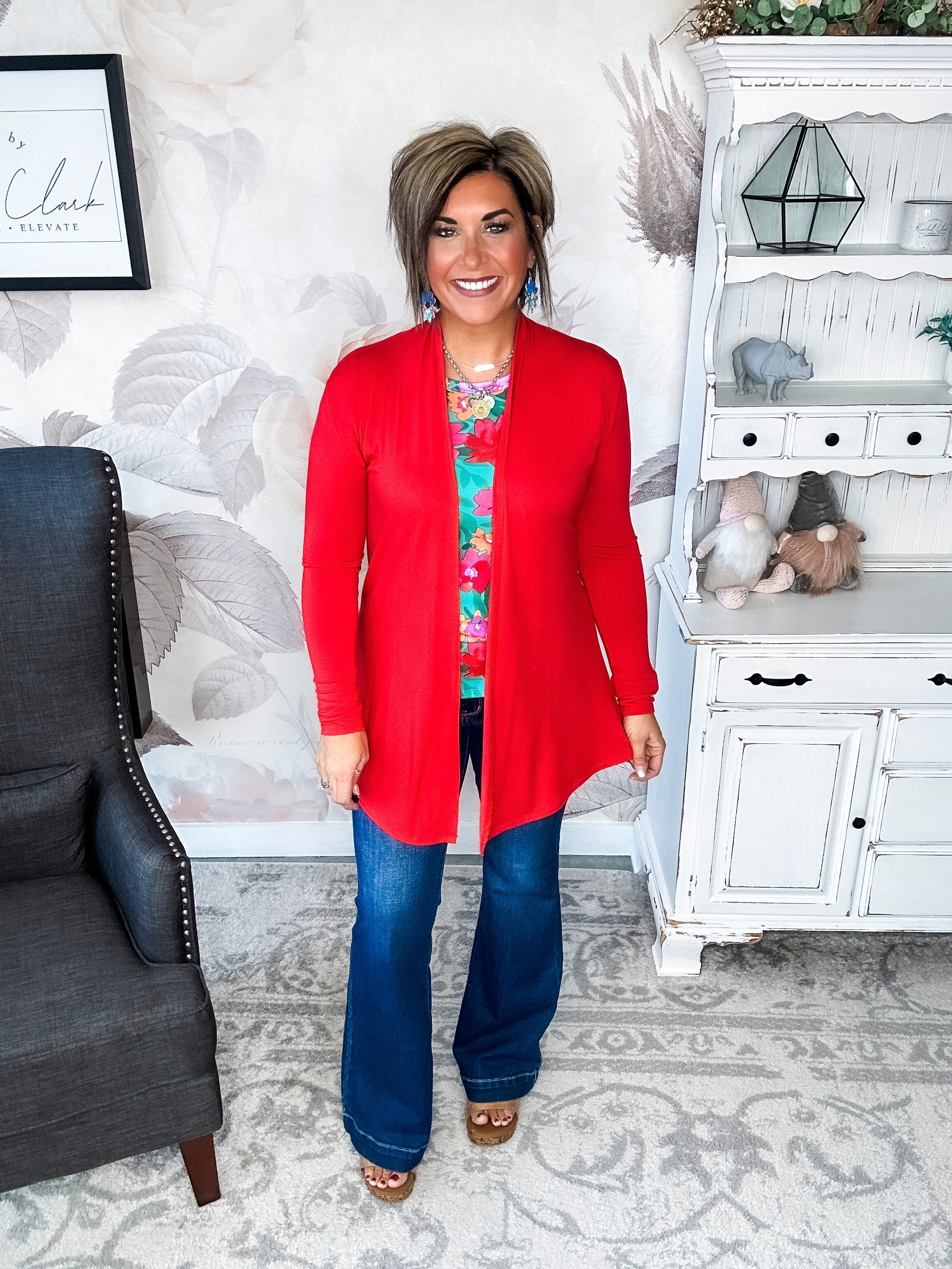 Be Optimistic Top - Emerald & Fuchsia