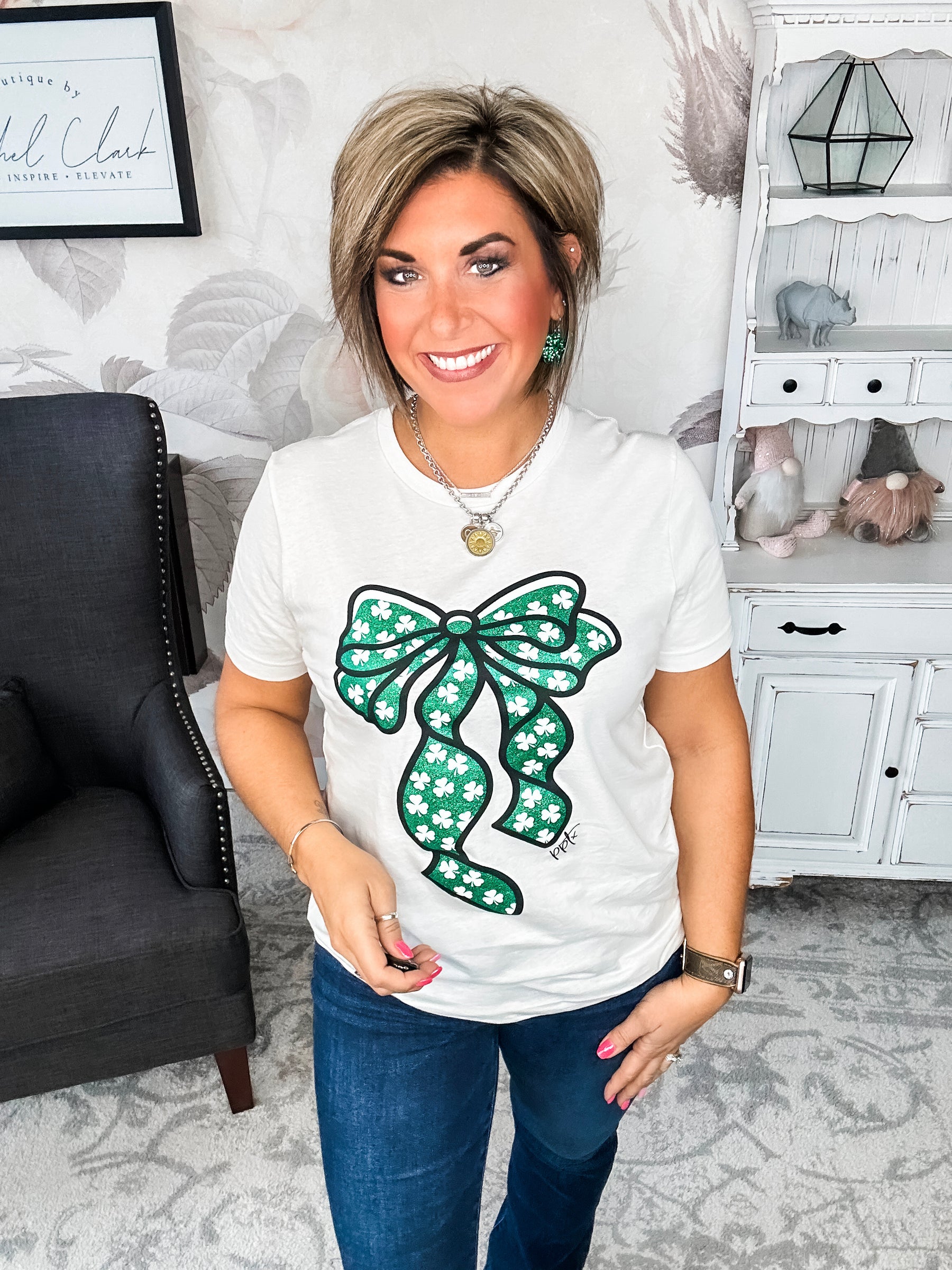 Shamrock Bow Tee