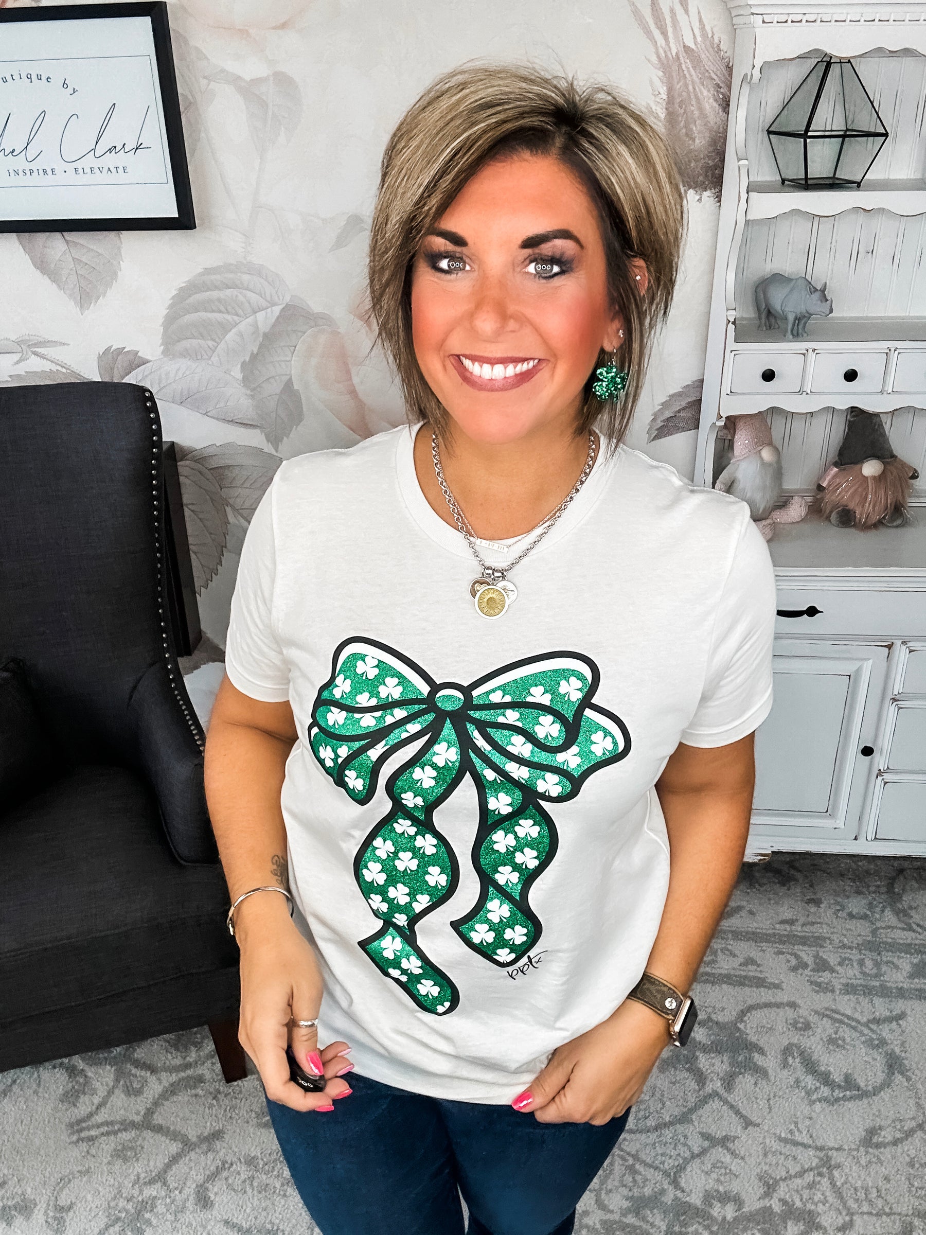 Shamrock Bow Tee