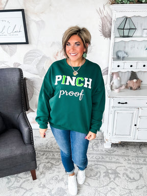 Pinch Proof Chenille Sweatshirt - Dark Green