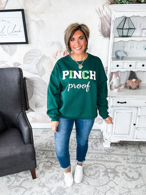 Pinch Proof Chenille Sweatshirt - Dark Green