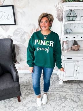 Pinch Proof Chenille Sweatshirt - Dark Green