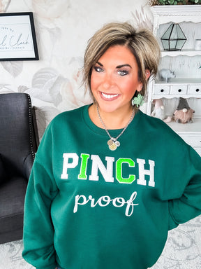 Pinch Proof Chenille Sweatshirt - Dark Green