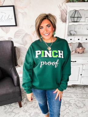 Pinch Proof Chenille Sweatshirt - Dark Green