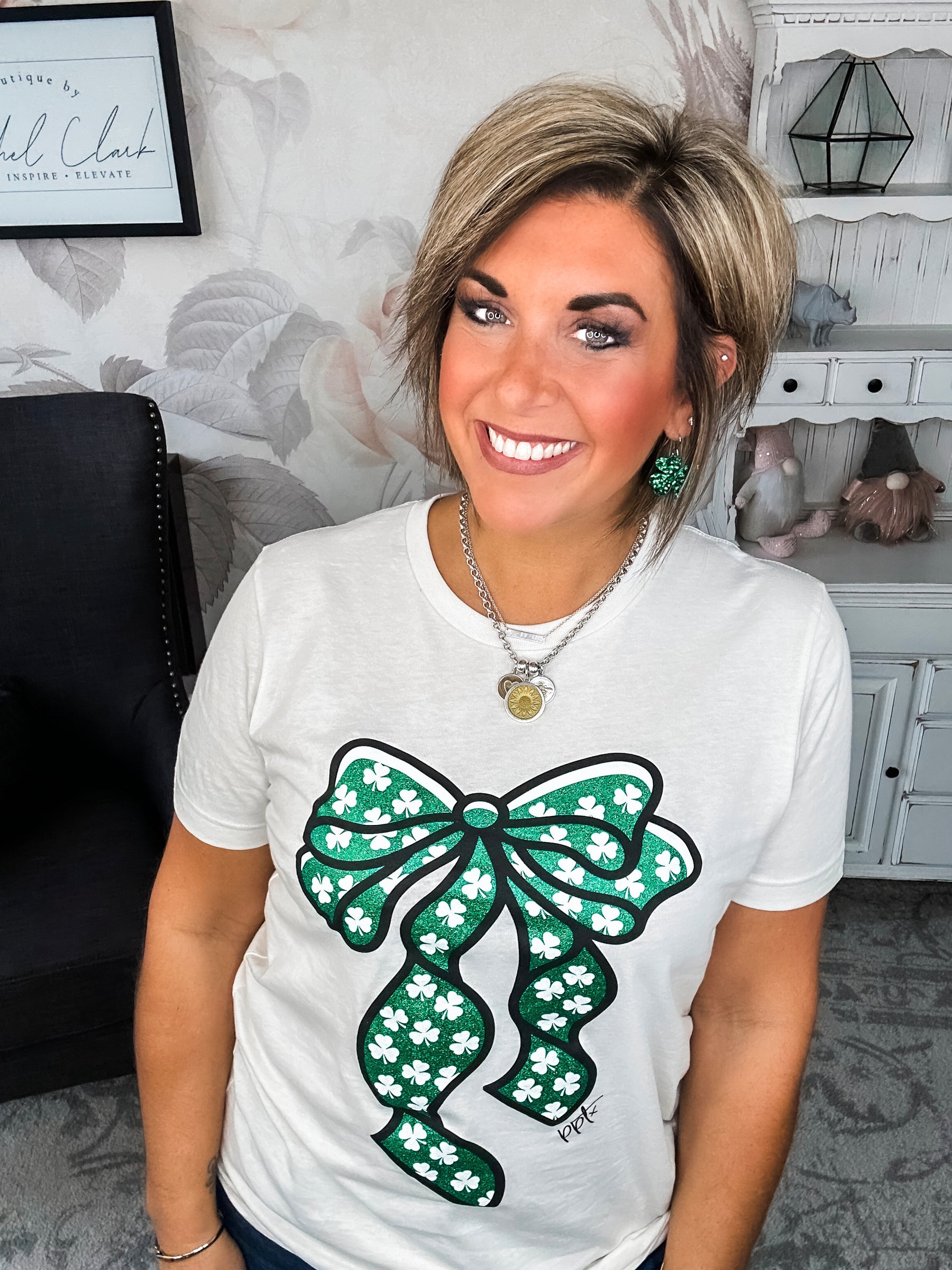 Shamrock Bow Tee