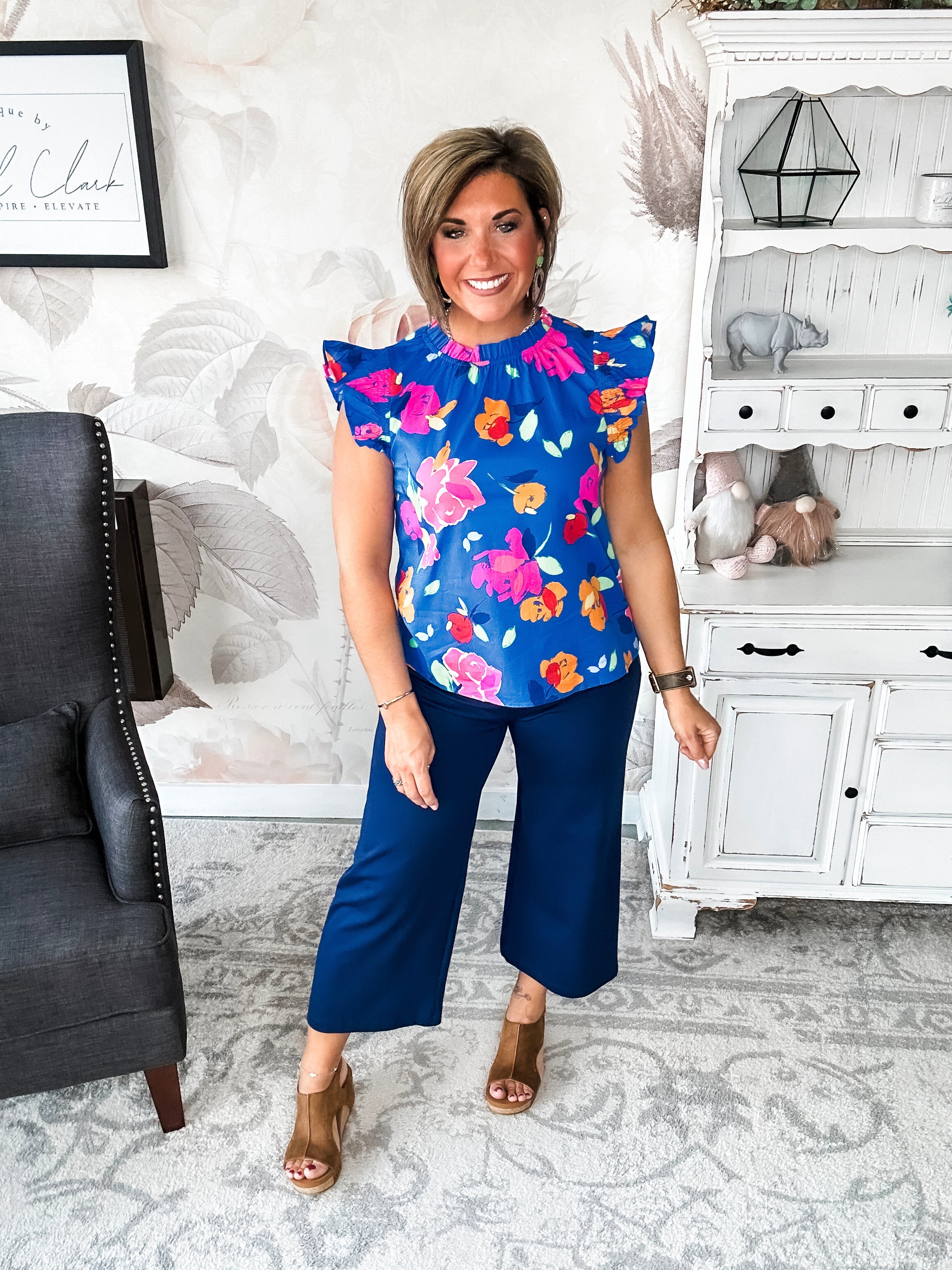 So Much Left Undone Floral Blouse
