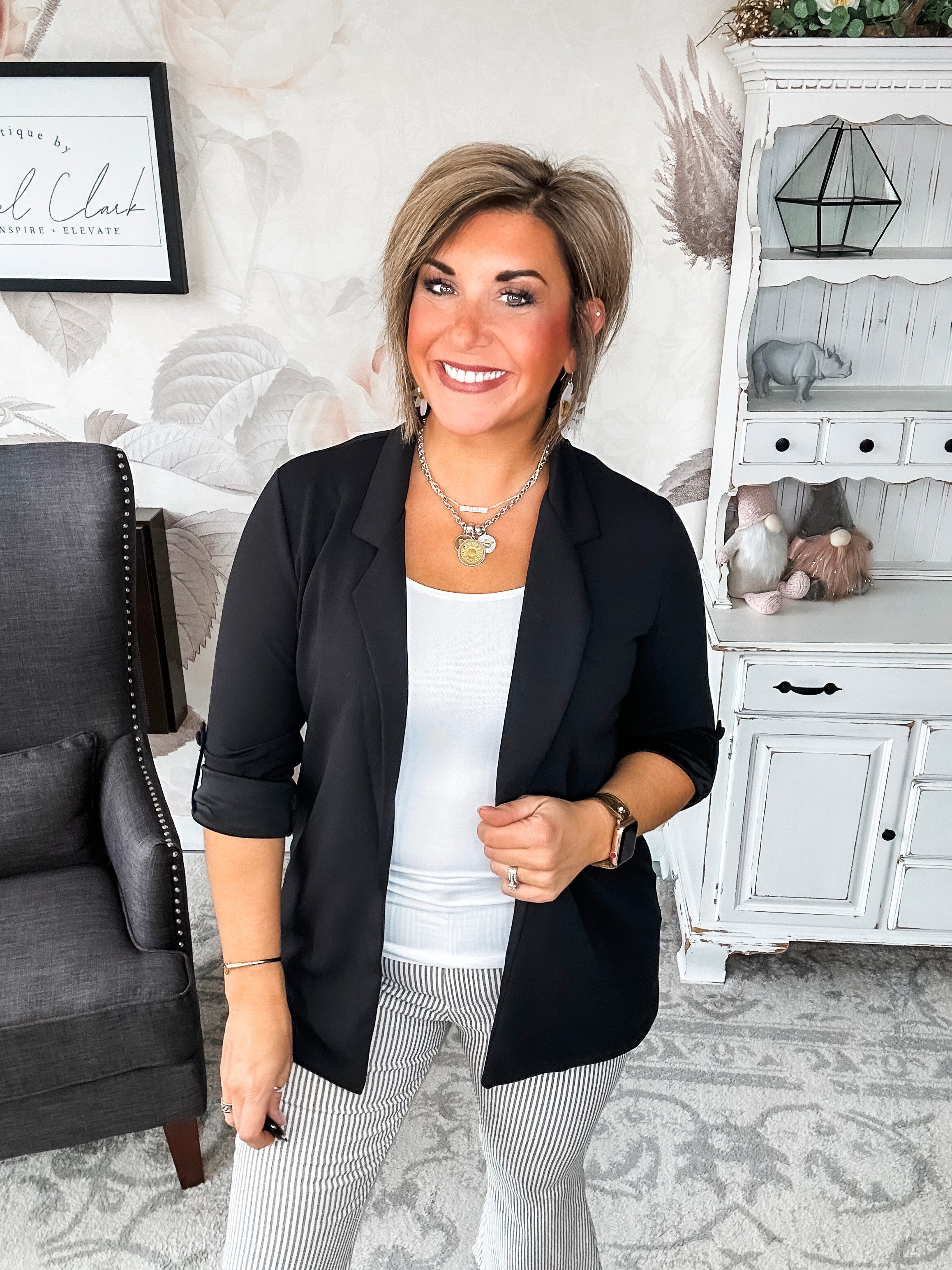 What I Live For Blazer - Black