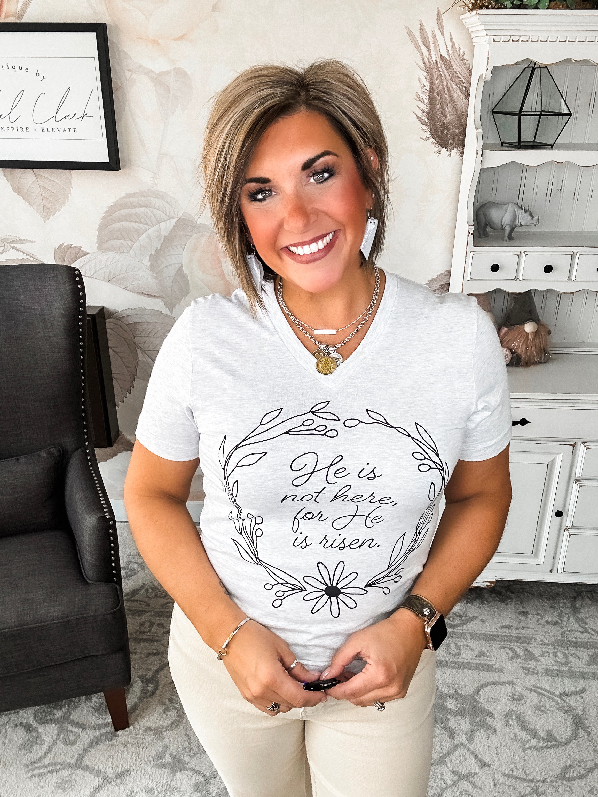 He Is Risen Graphic Tee