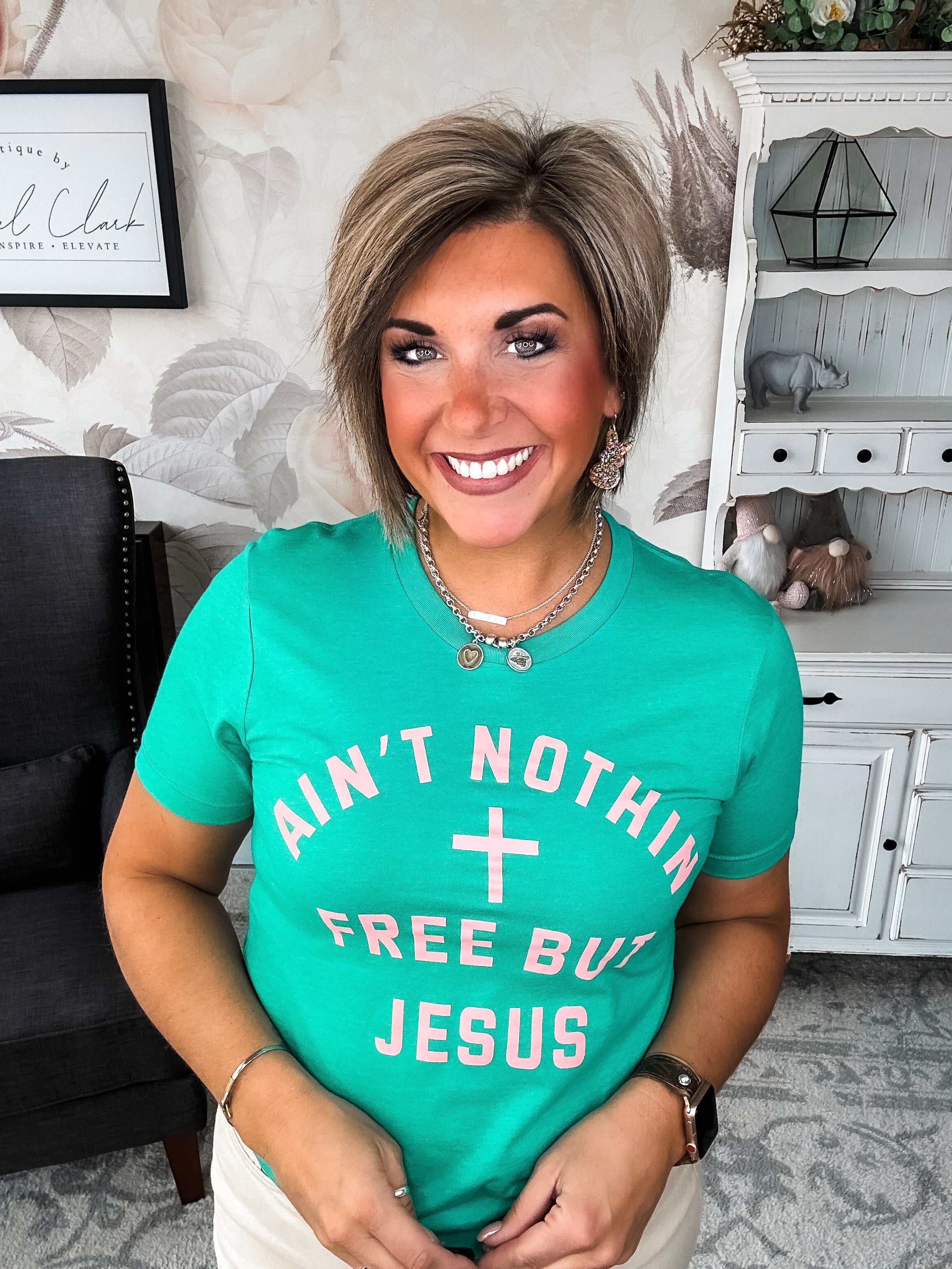 Ain't Nothin Free But Jesus Graphic Tee