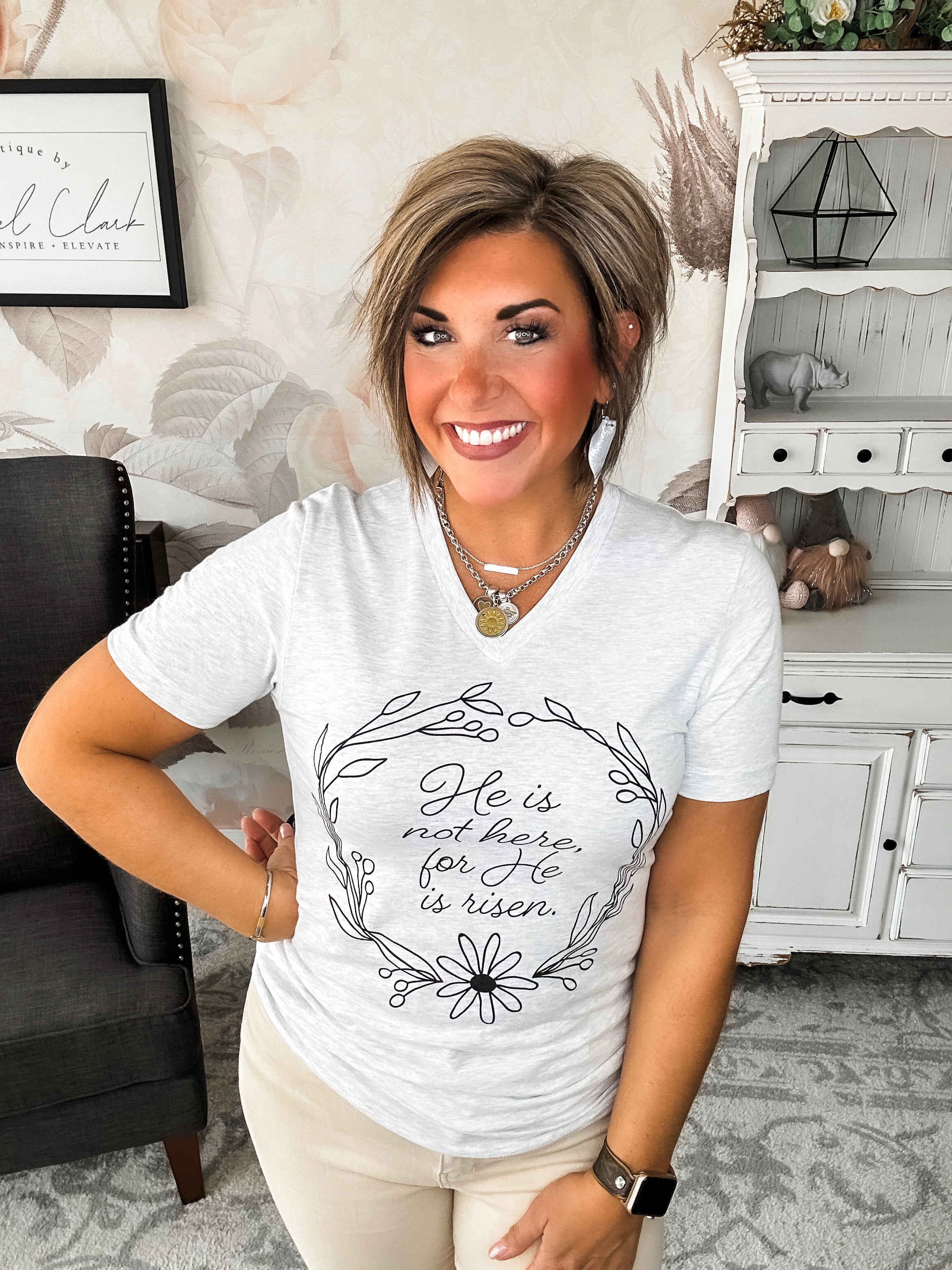 He Is Risen Graphic Tee