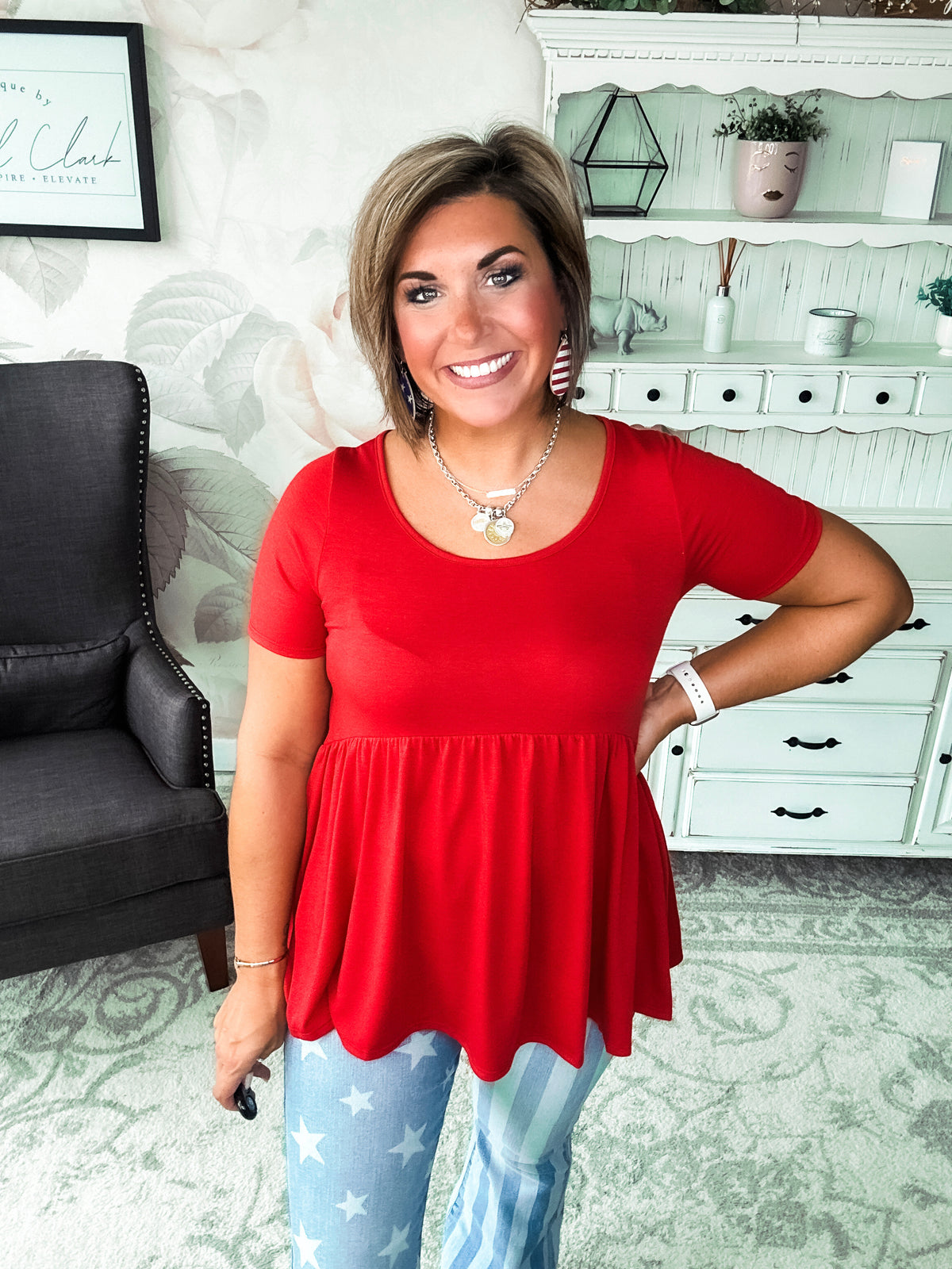 Be A Big Star Babydoll Tunic
