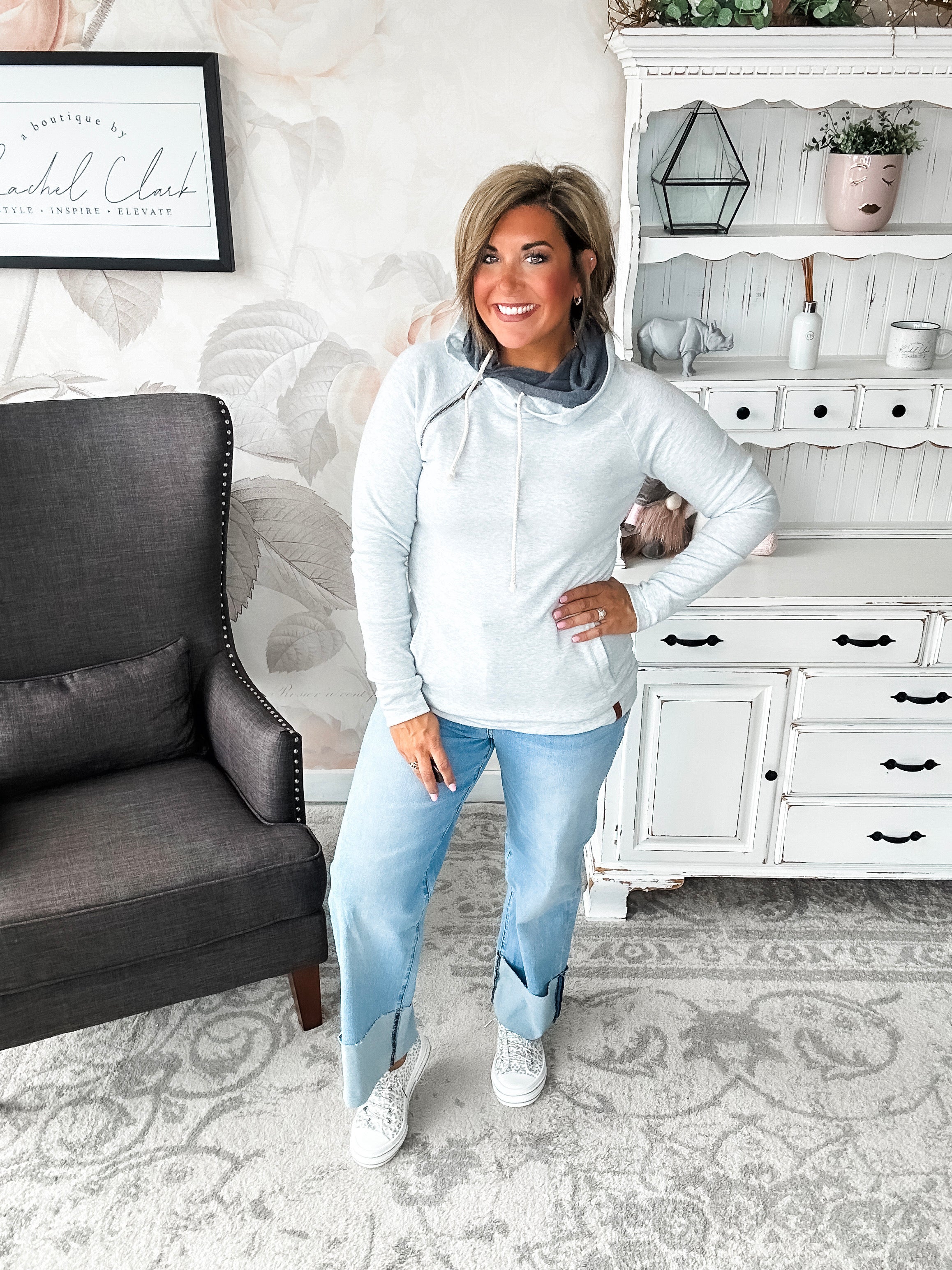 Ampersand Avenue Doublehood™ Sweatshirt - Tired But Never of You